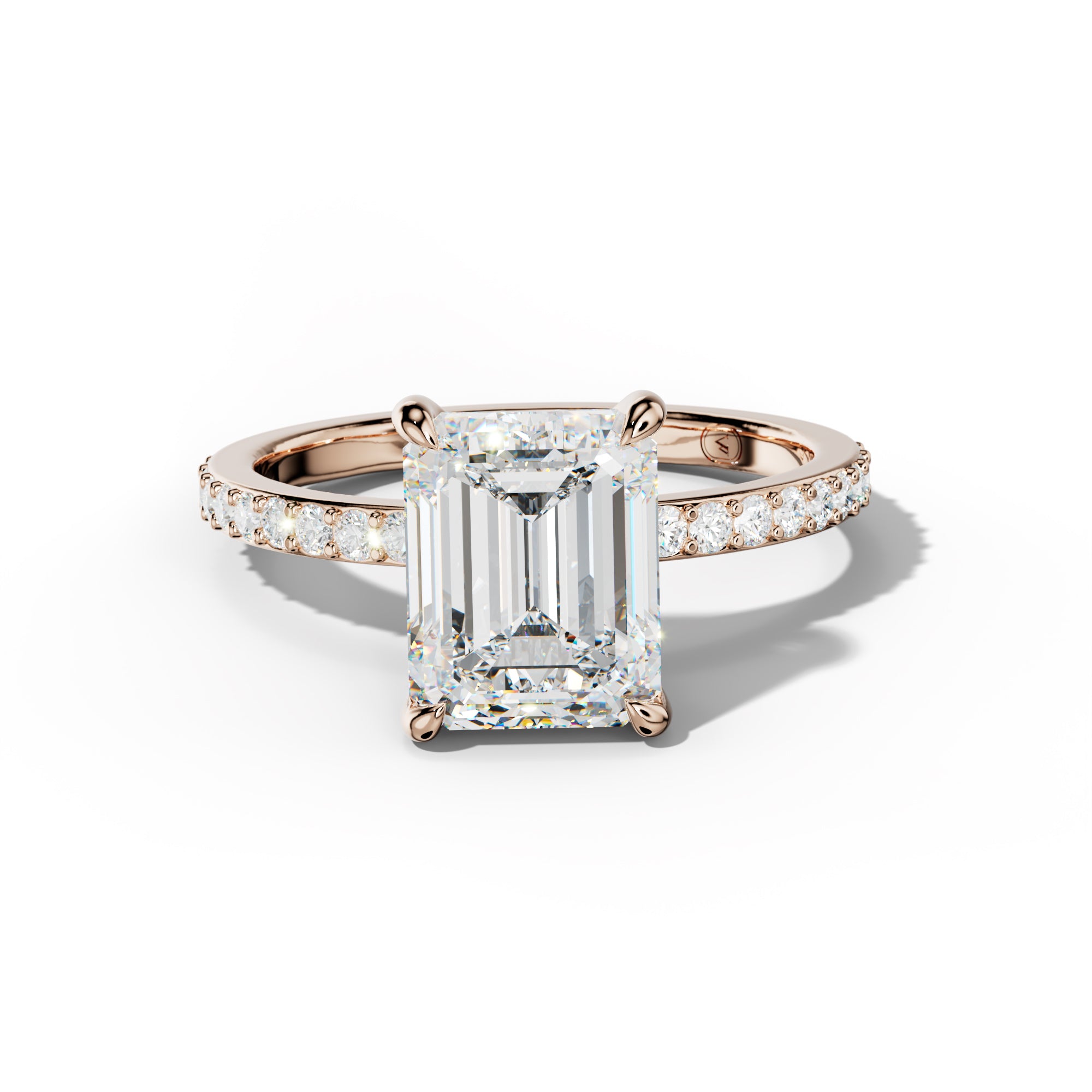 Olivia Emerald Cut Diamond Engagement Ring