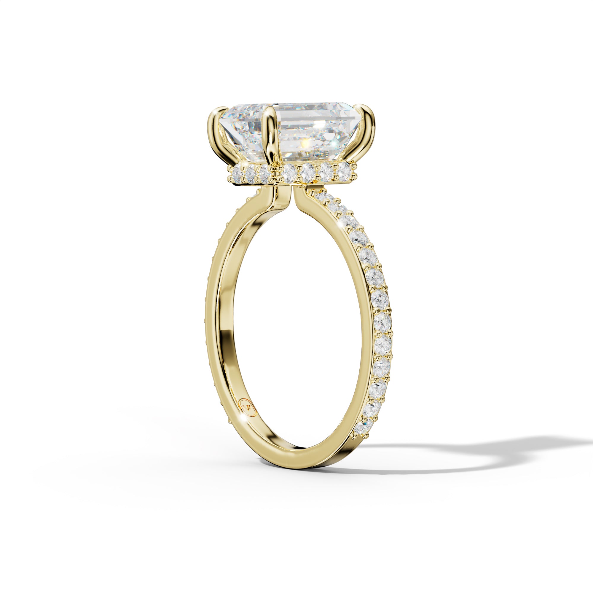 Olivia Emerald Cut Diamond Engagement Ring