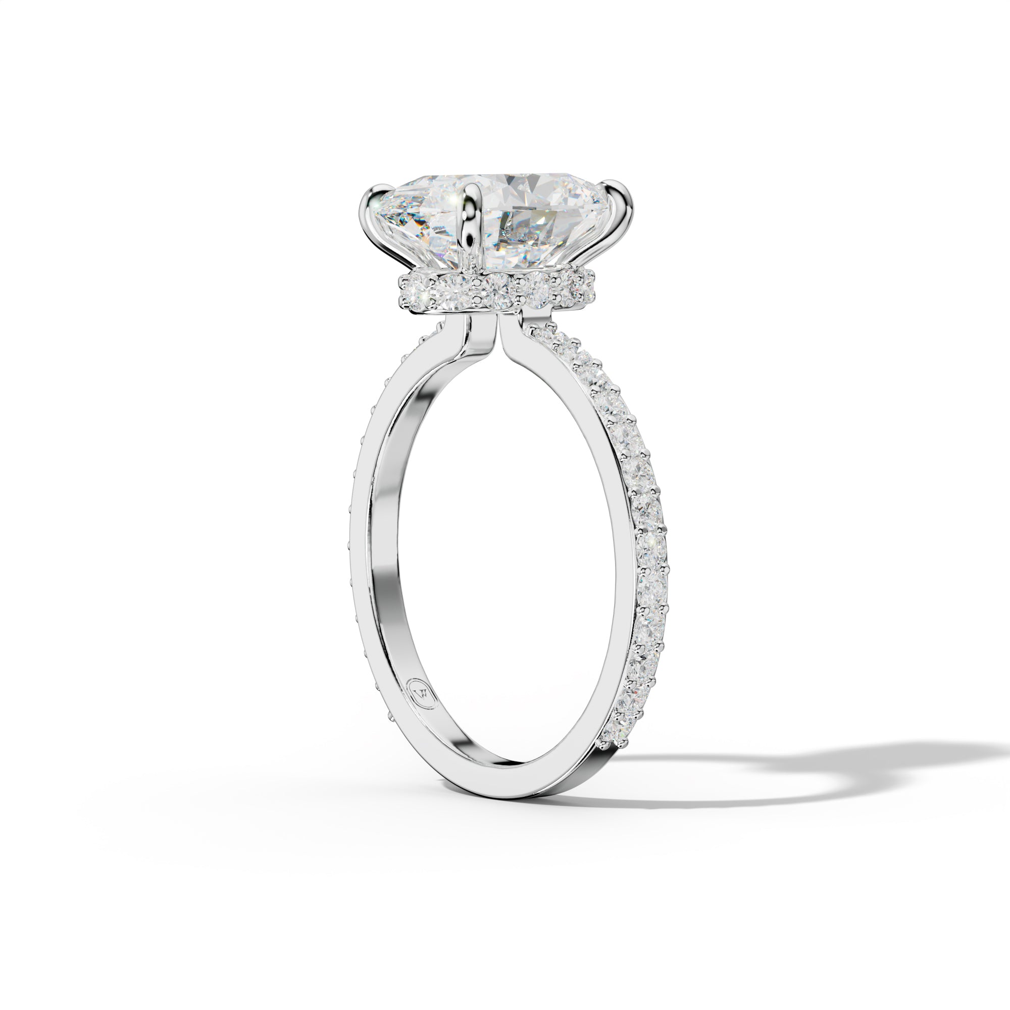 Olivia Oval  Diamond Engagement Ring
