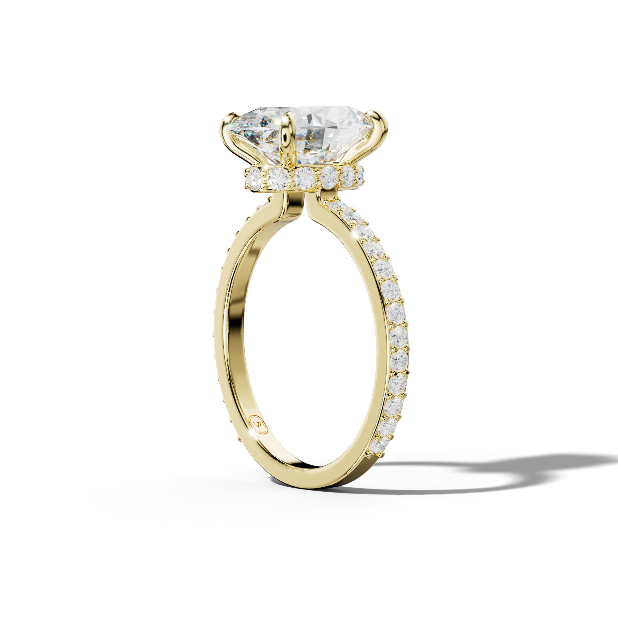 Olivia Oval  Diamond Engagement Ring