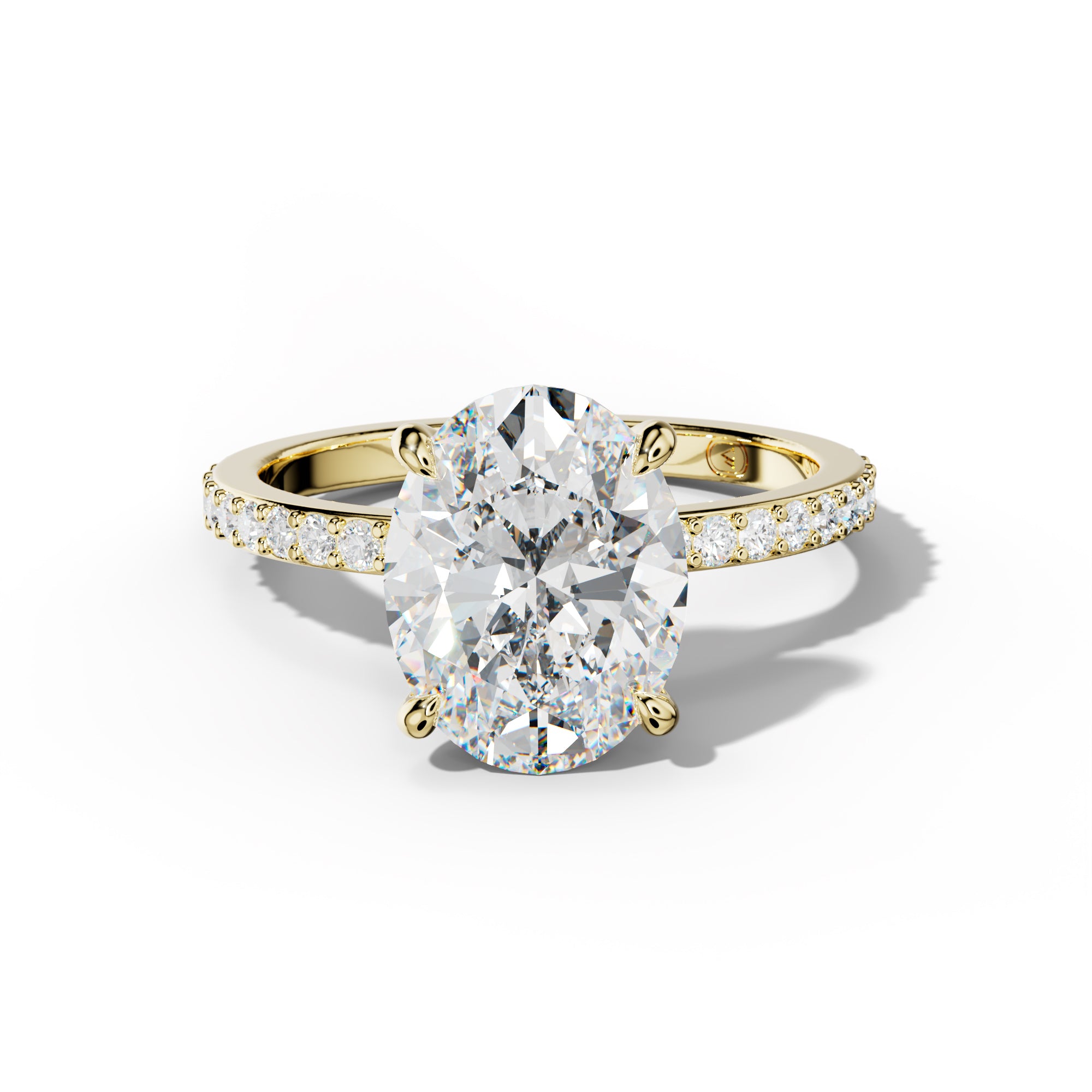 Olivia Oval  Diamond Engagement Ring