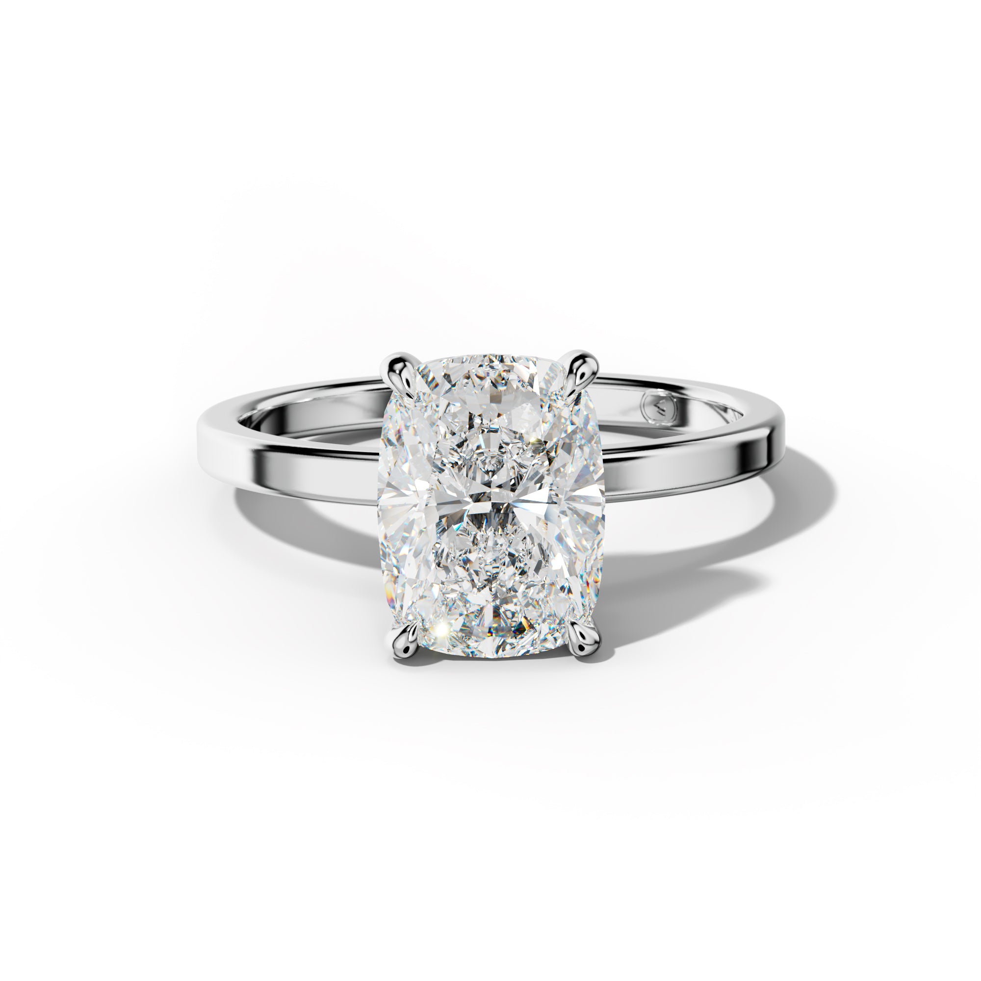 Emma Elongated Cusion Cut Diamond Engagement Ring