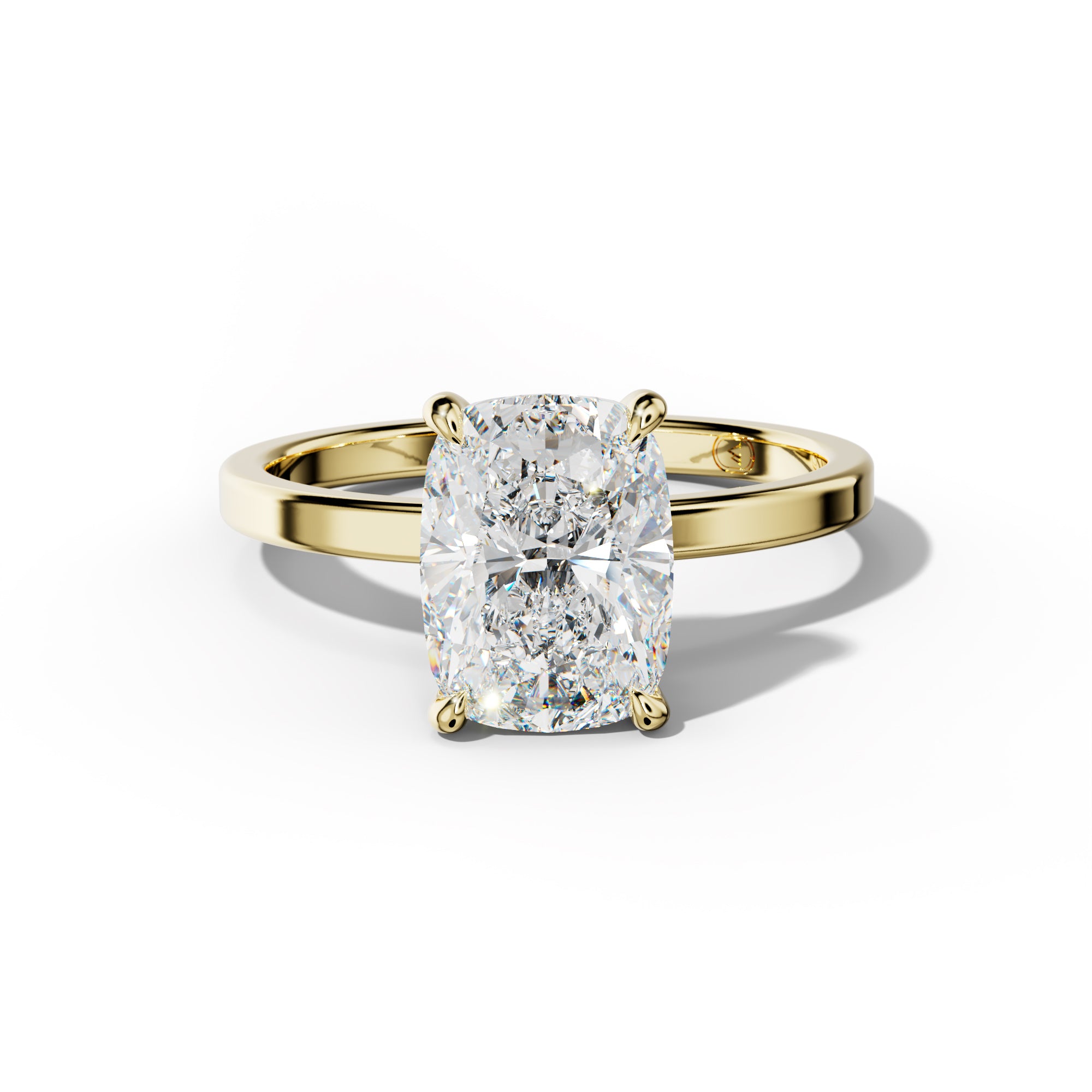 Emma Elongated Cusion Cut Diamond Engagement Ring