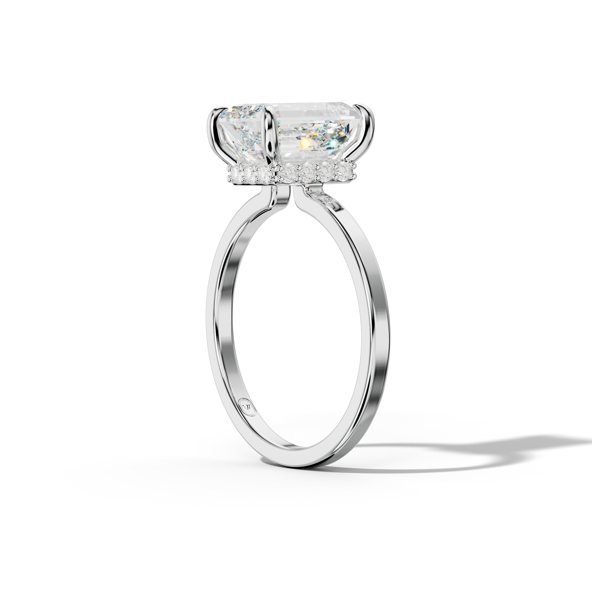 Emma Emerald Cut Diamond Engagement Ring