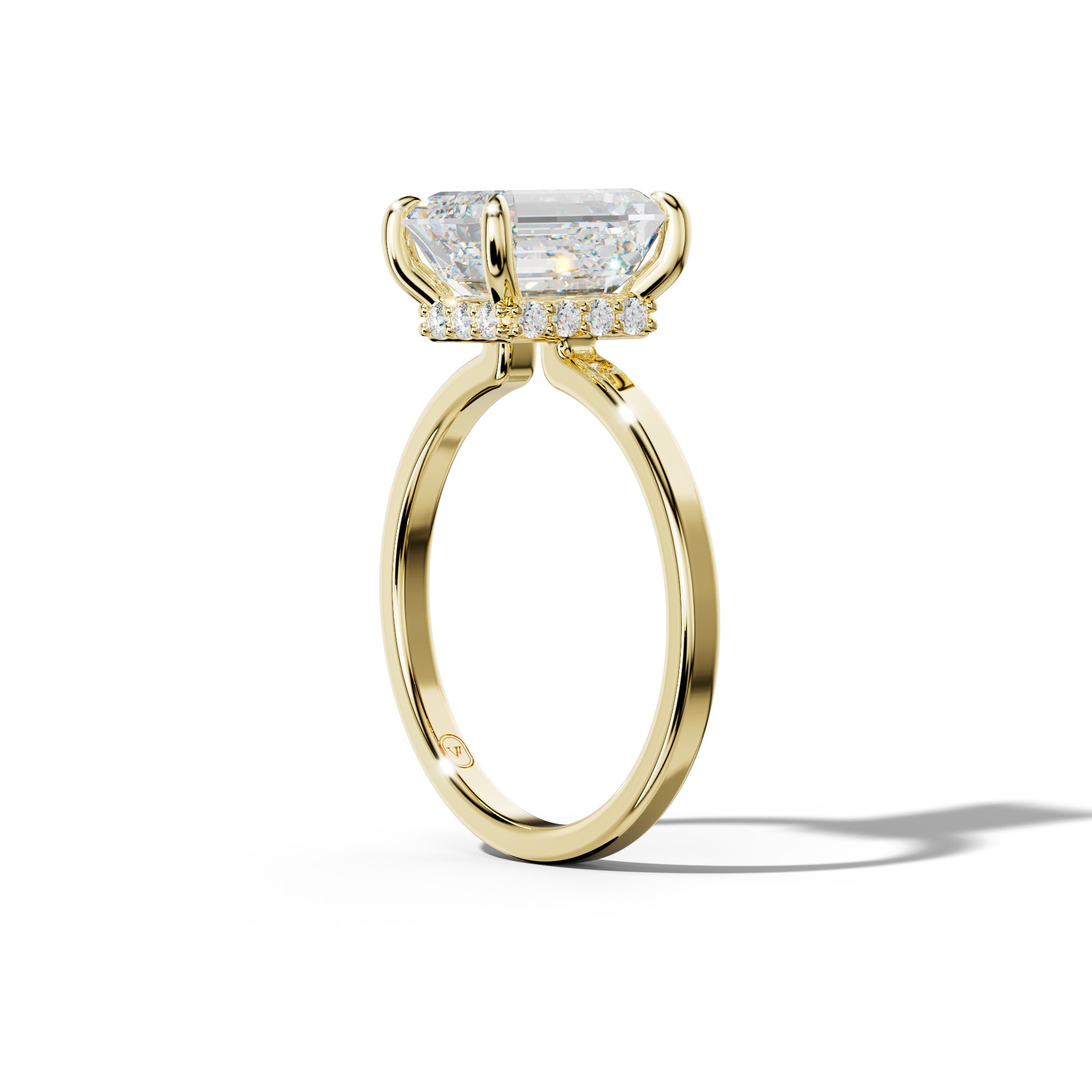 Emma Emerald Cut Diamond Engagement Ring