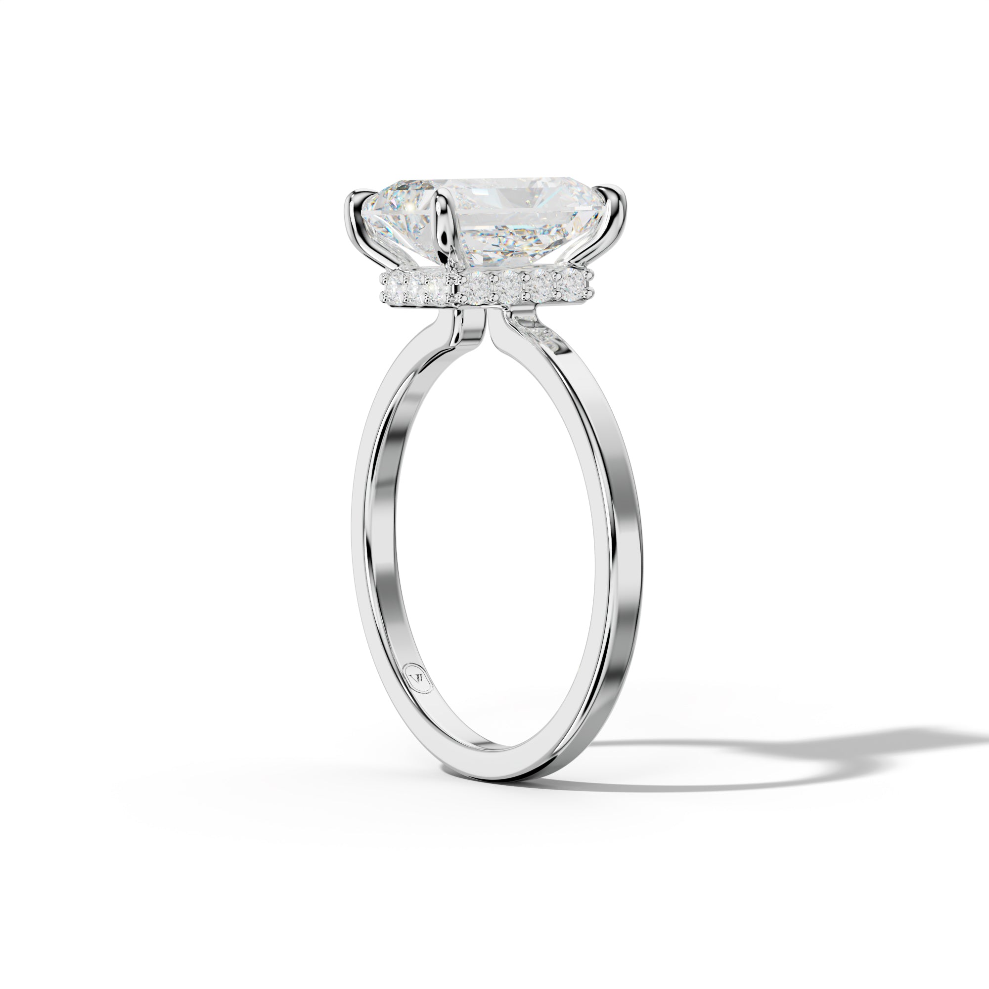 Emma Radiant Cut Diamond Engagement Ring