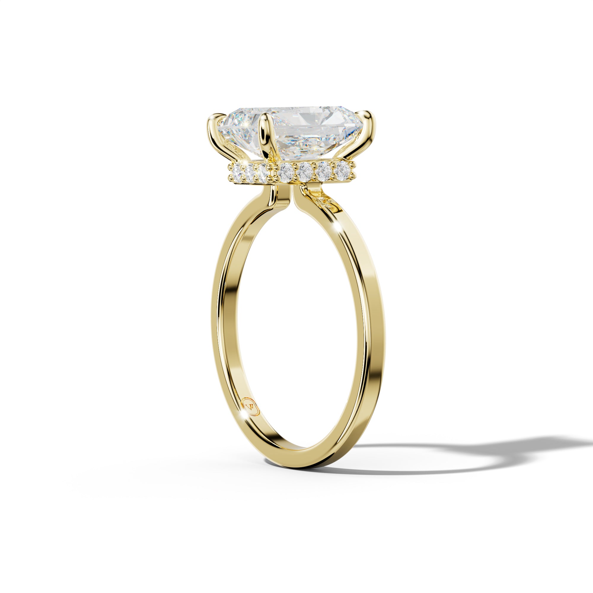 Emma Radiant Cut Diamond Engagement Ring