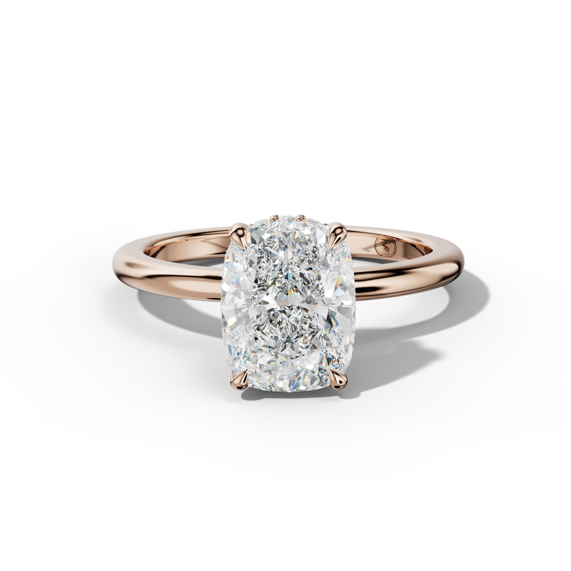 Sophia Elongated Cushion Cut Diamond Engagement Ring