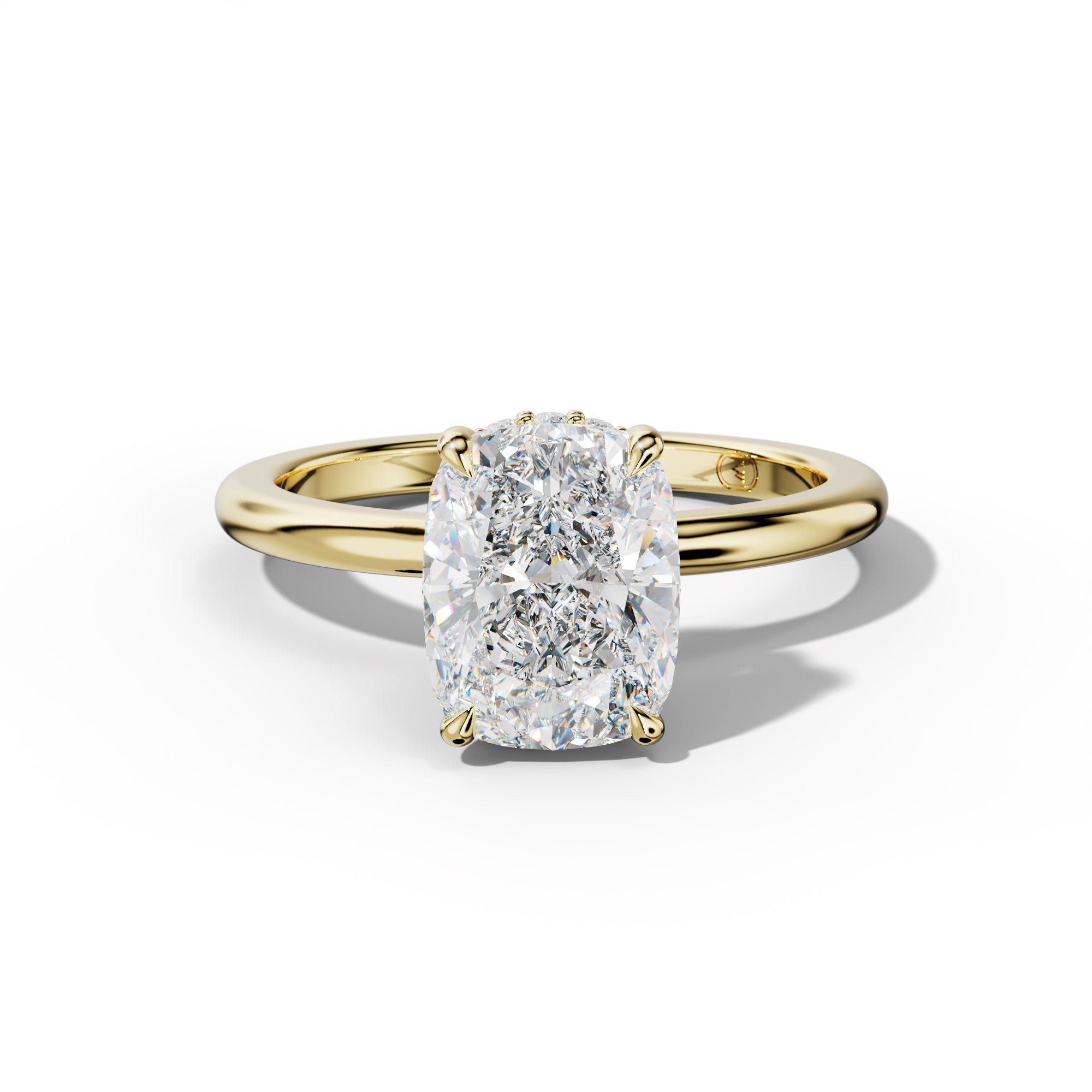 Sophia Elongated Cushion Cut Diamond Engagement Ring