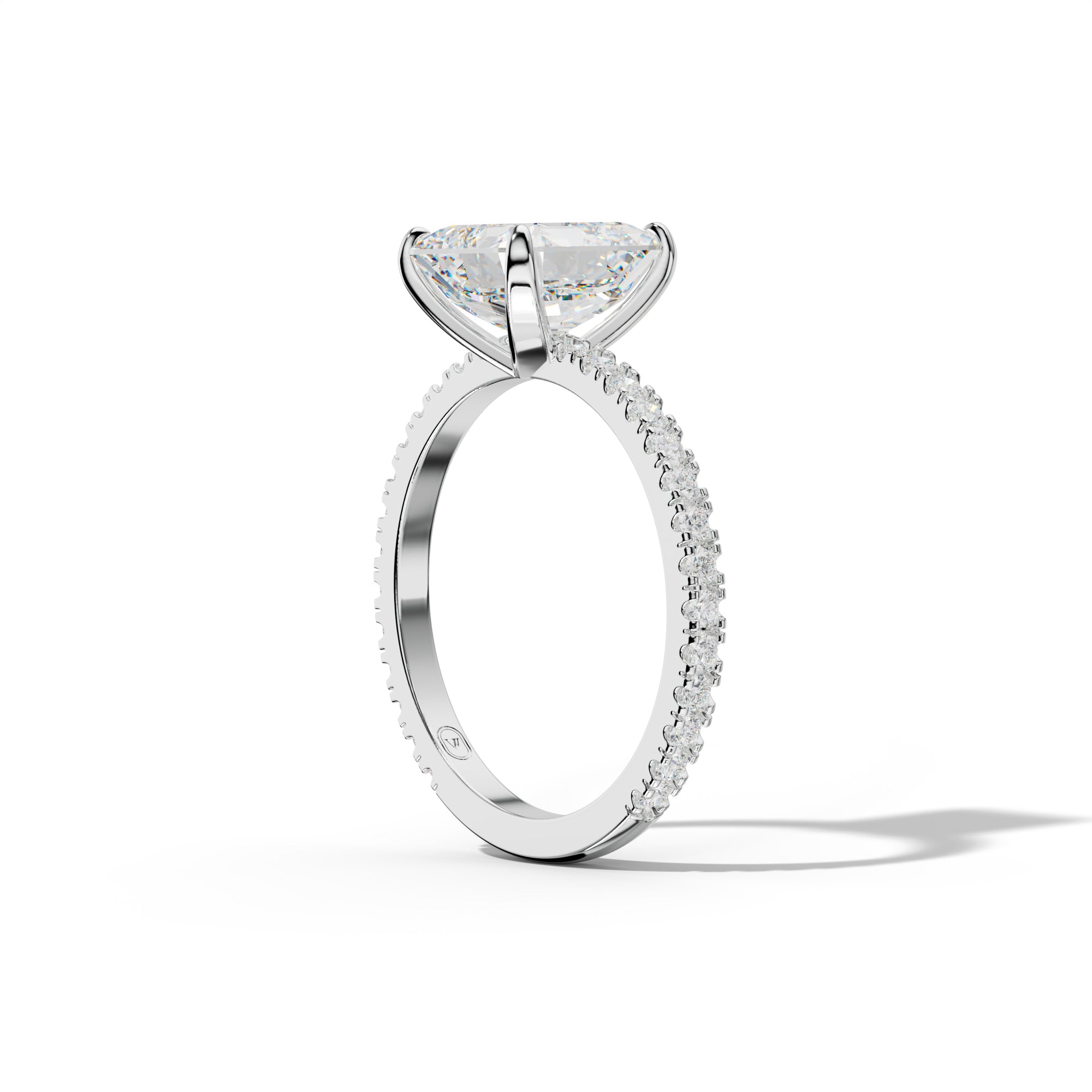 Isabelle Asscher Cut Diamond Engagement Ring