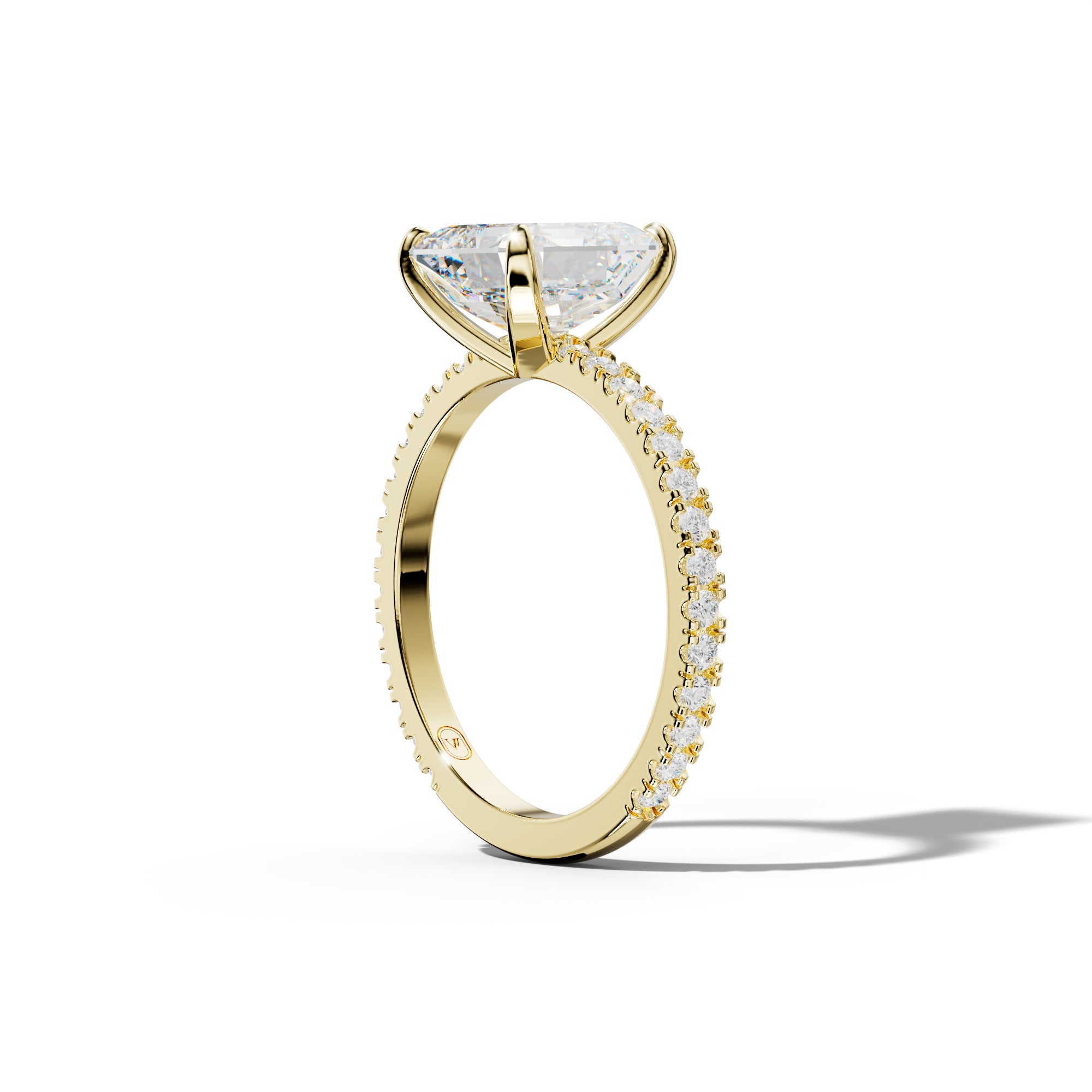 Isabelle Asscher Cut Diamond Engagement Ring