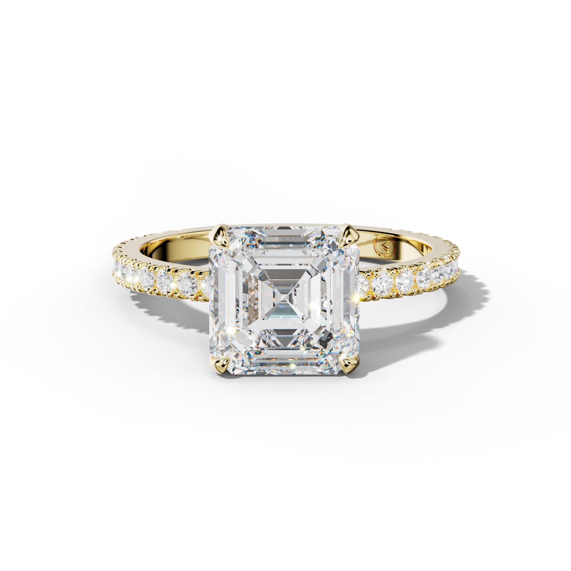 Isabelle Asscher Cut Diamond Engagement Ring