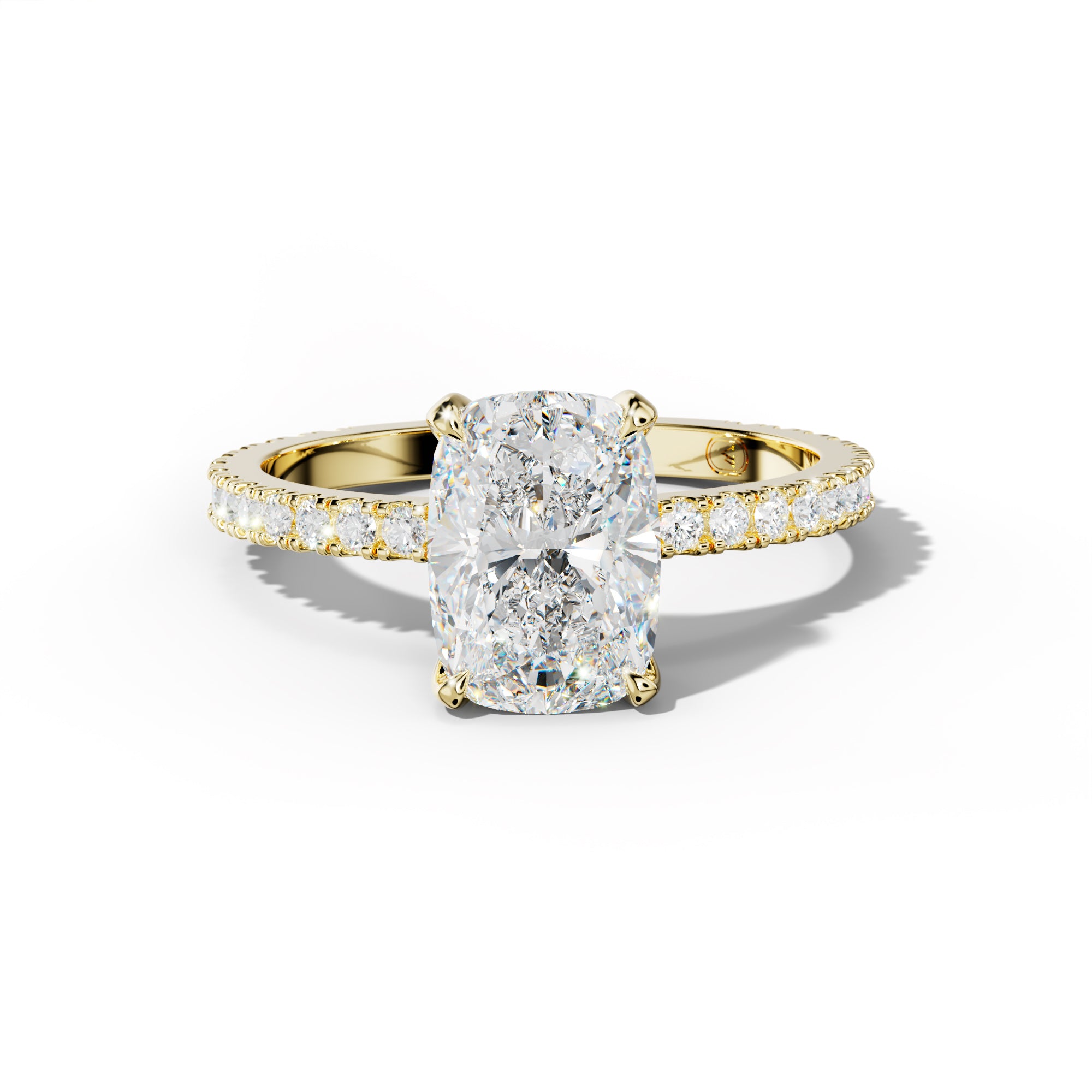 Isabelle Elongated Cushion Cut Diamond Engagement Ring