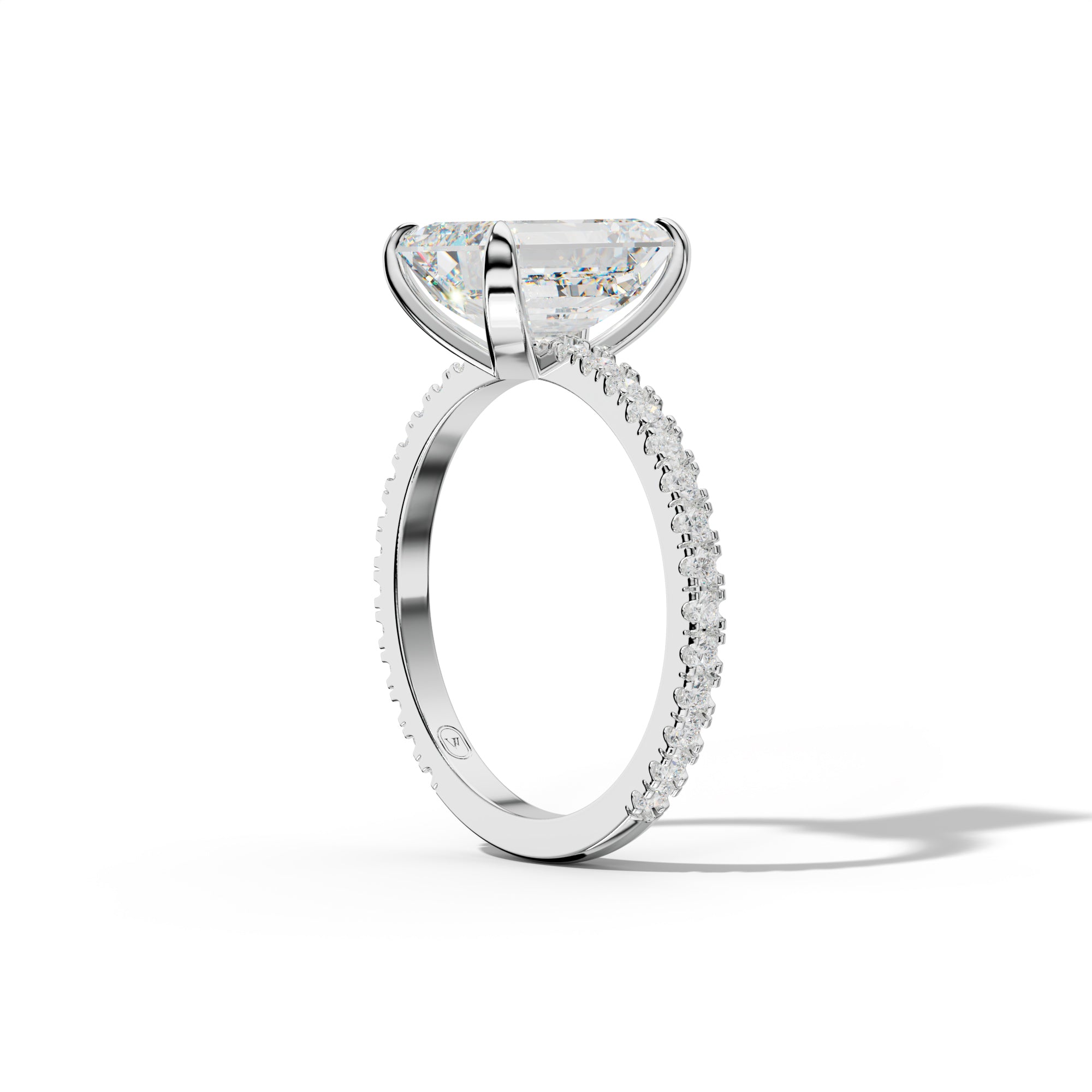 Isabelle Emerald Cut Diamond Engagement Ring