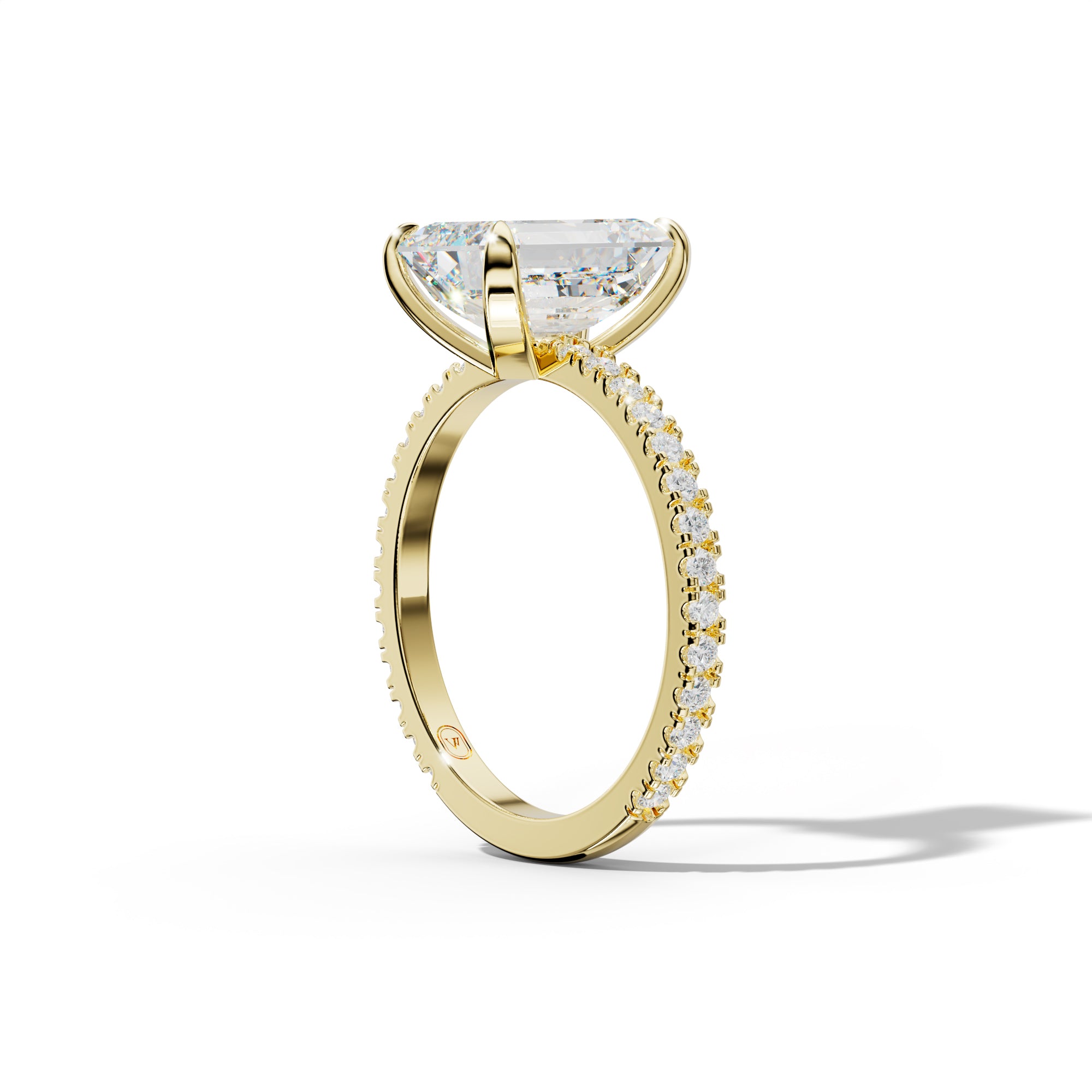 Isabelle Emerald Cut Diamond Engagement Ring