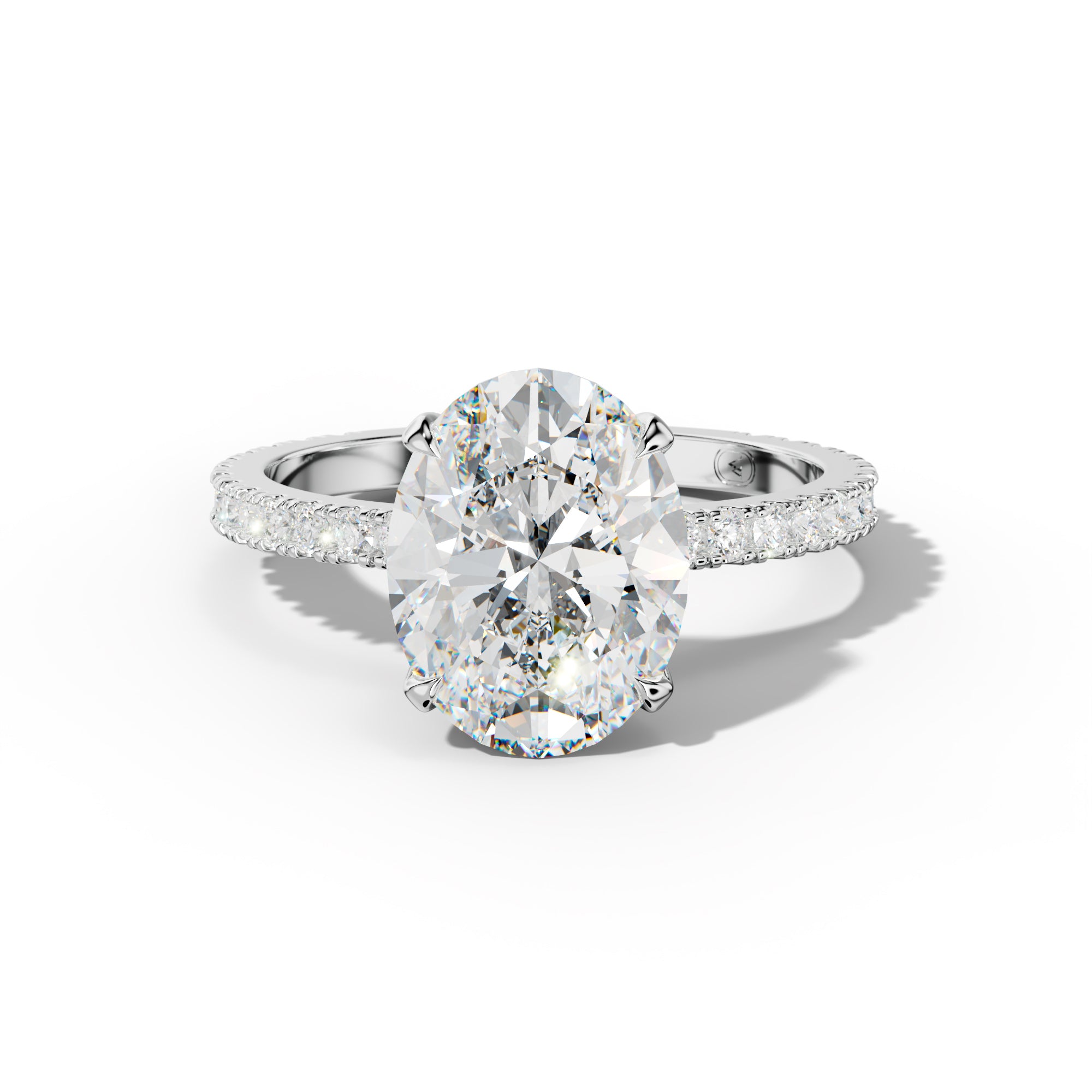 Isabelle Oval Diamond Engagement Ring