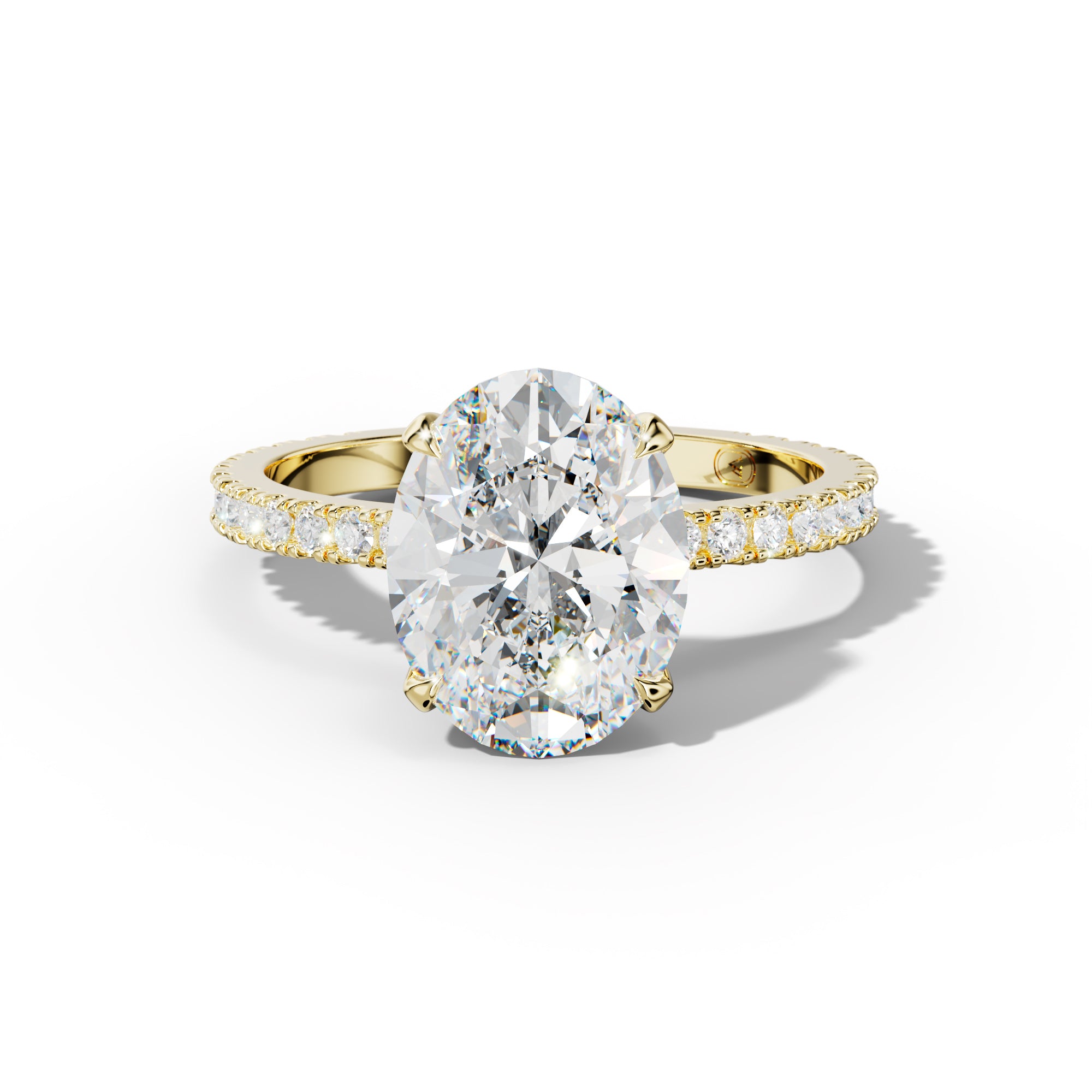 Isabelle Oval Diamond Engagement Ring