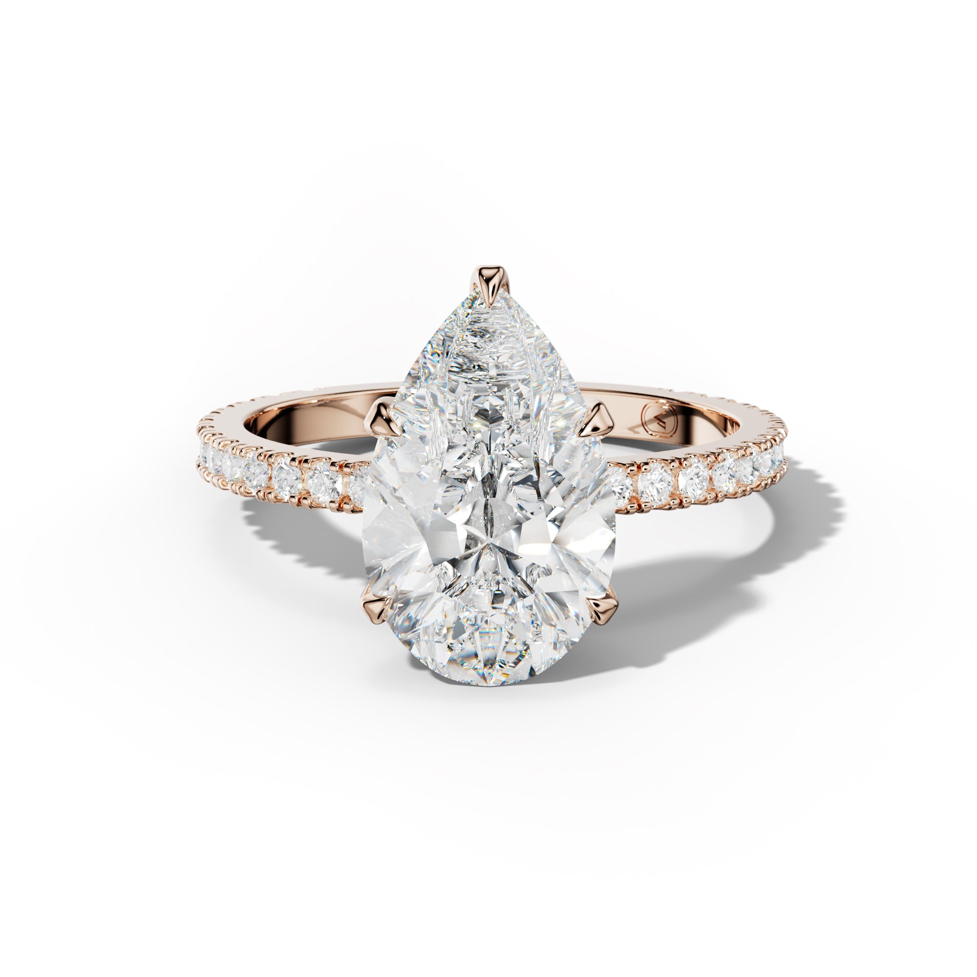 Isabelle Pear Shape Diamond Engagement Ring