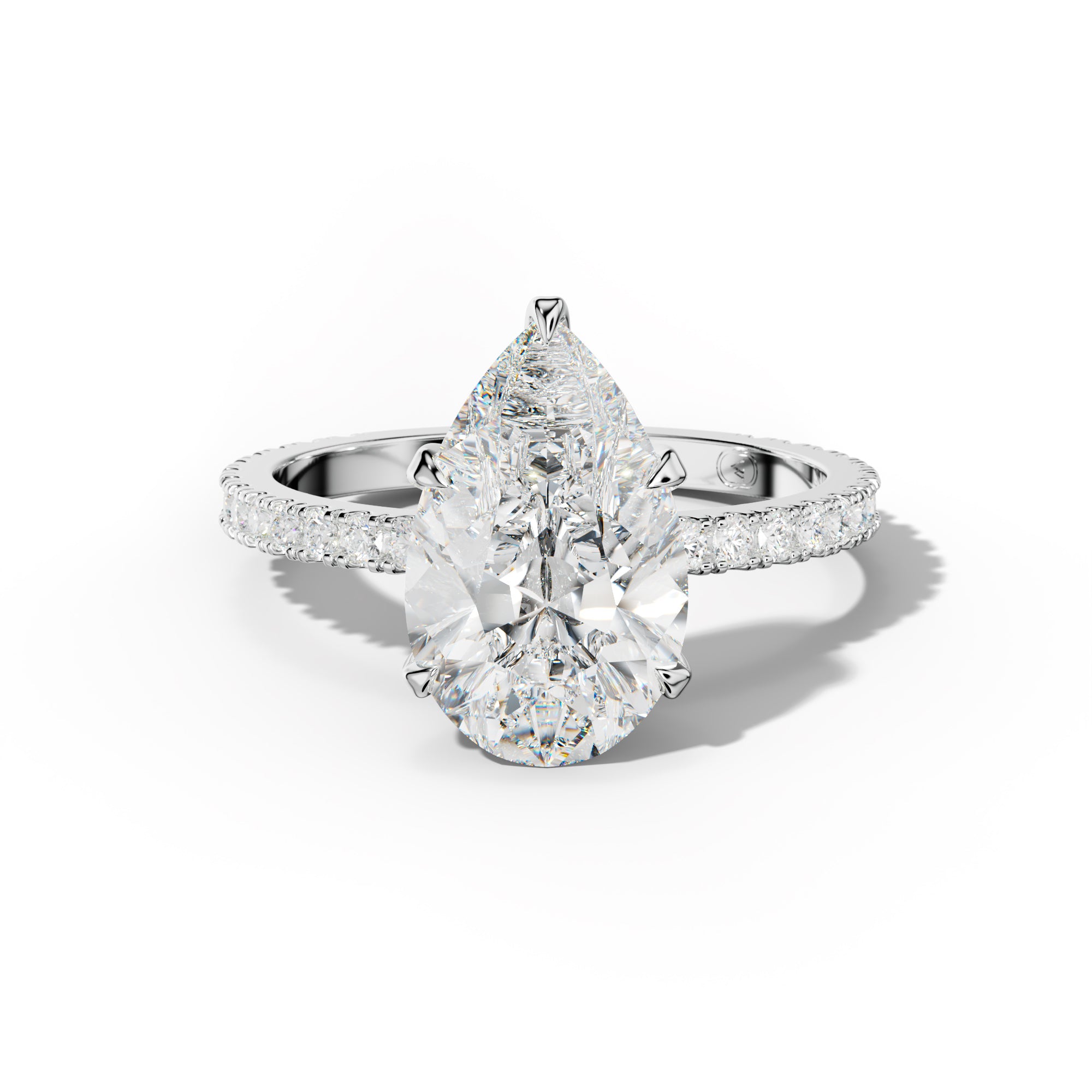 Isabelle Pear Shape Diamond Engagement Ring
