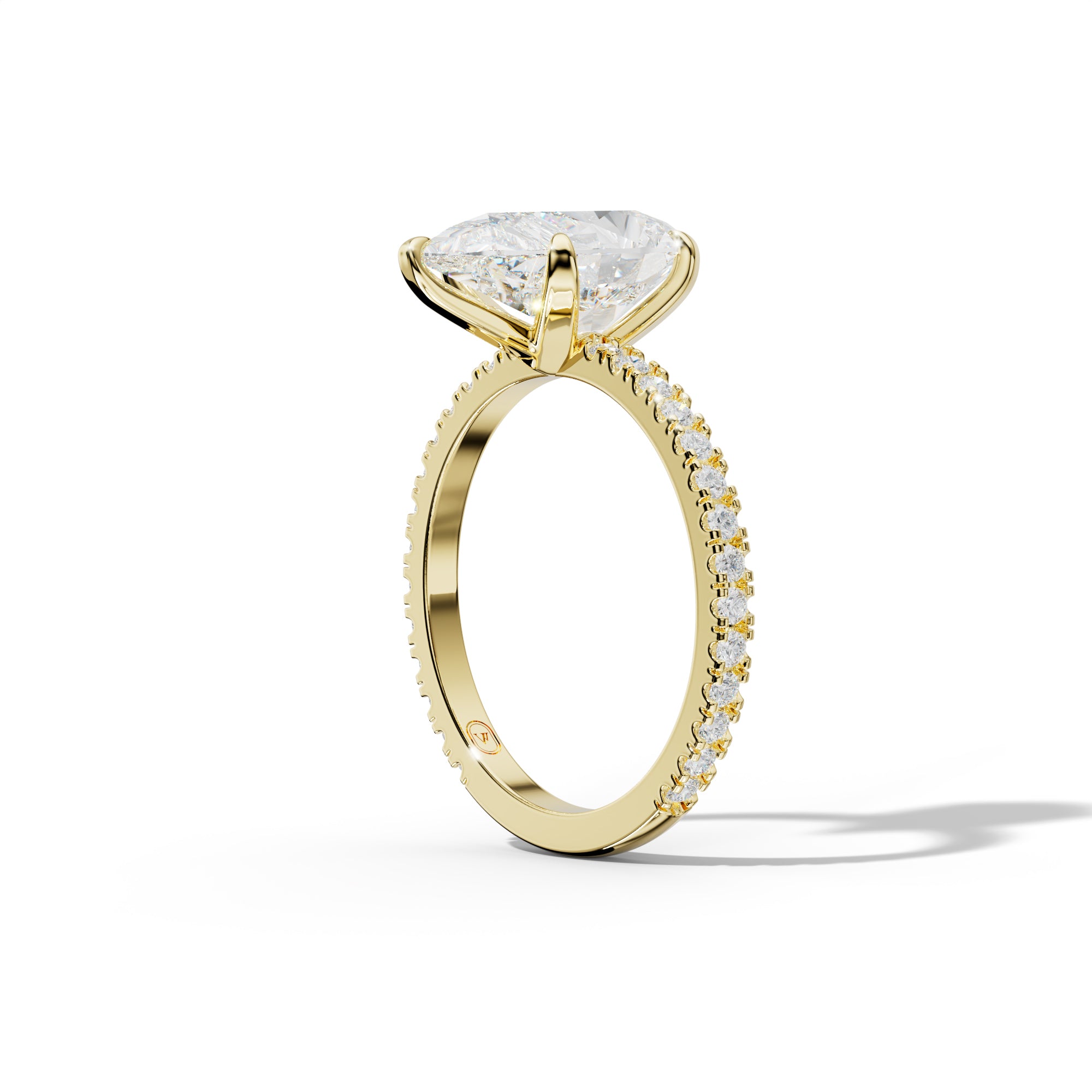 Isabelle Pear Shape Diamond Engagement Ring