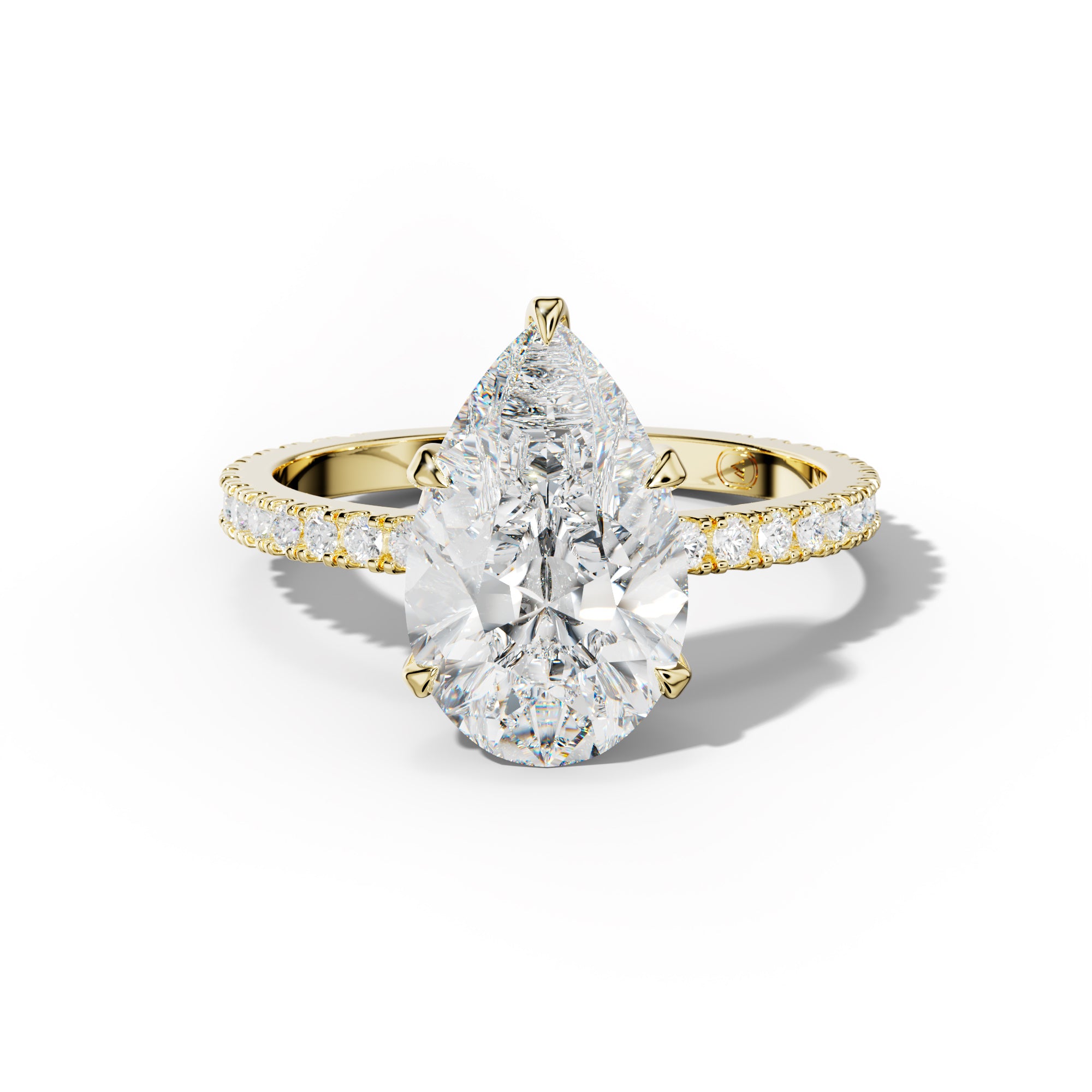 Isabelle Pear Shape Diamond Engagement Ring