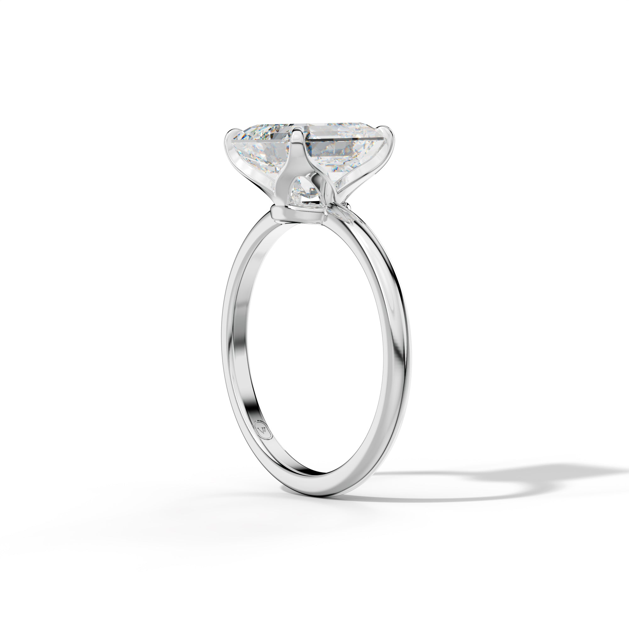 Ella Asscher Cut Diamond Engagement Ring