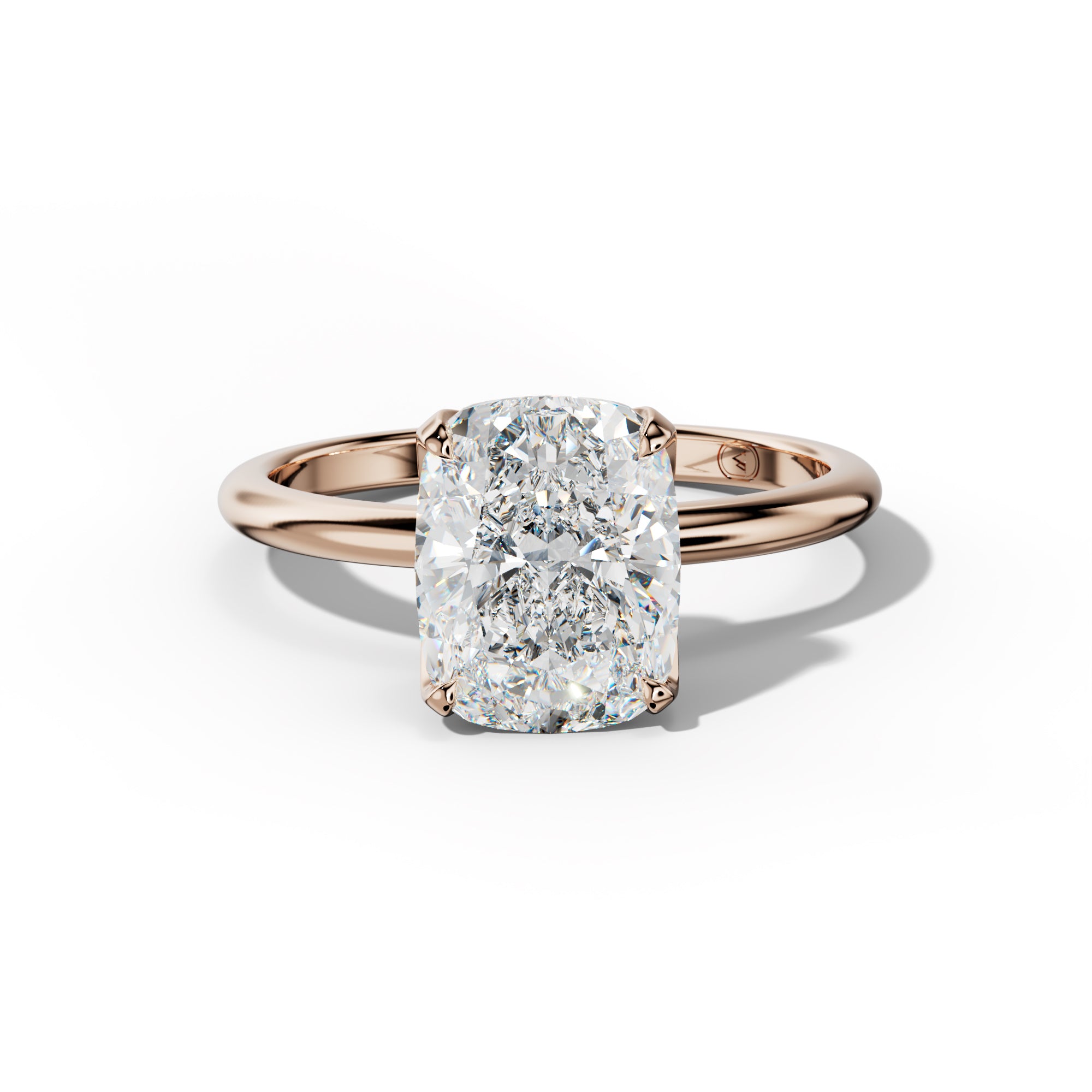 Ella Elongated Cushion Cut Diamond Engagement Ring