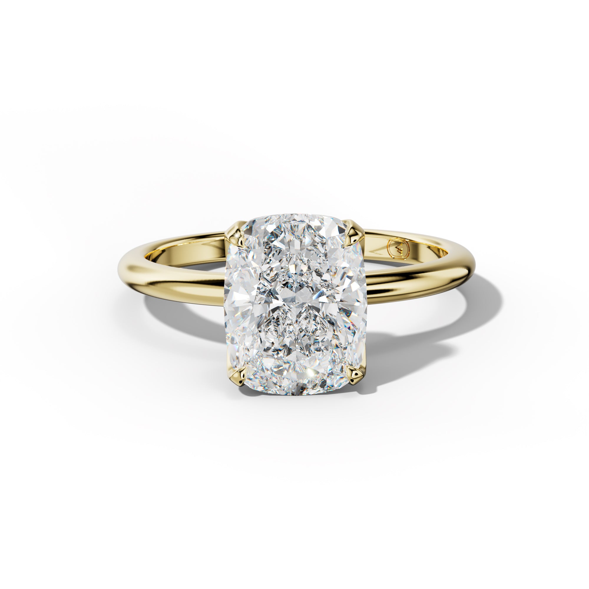 Ella Elongated Cushion Cut Diamond Engagement Ring