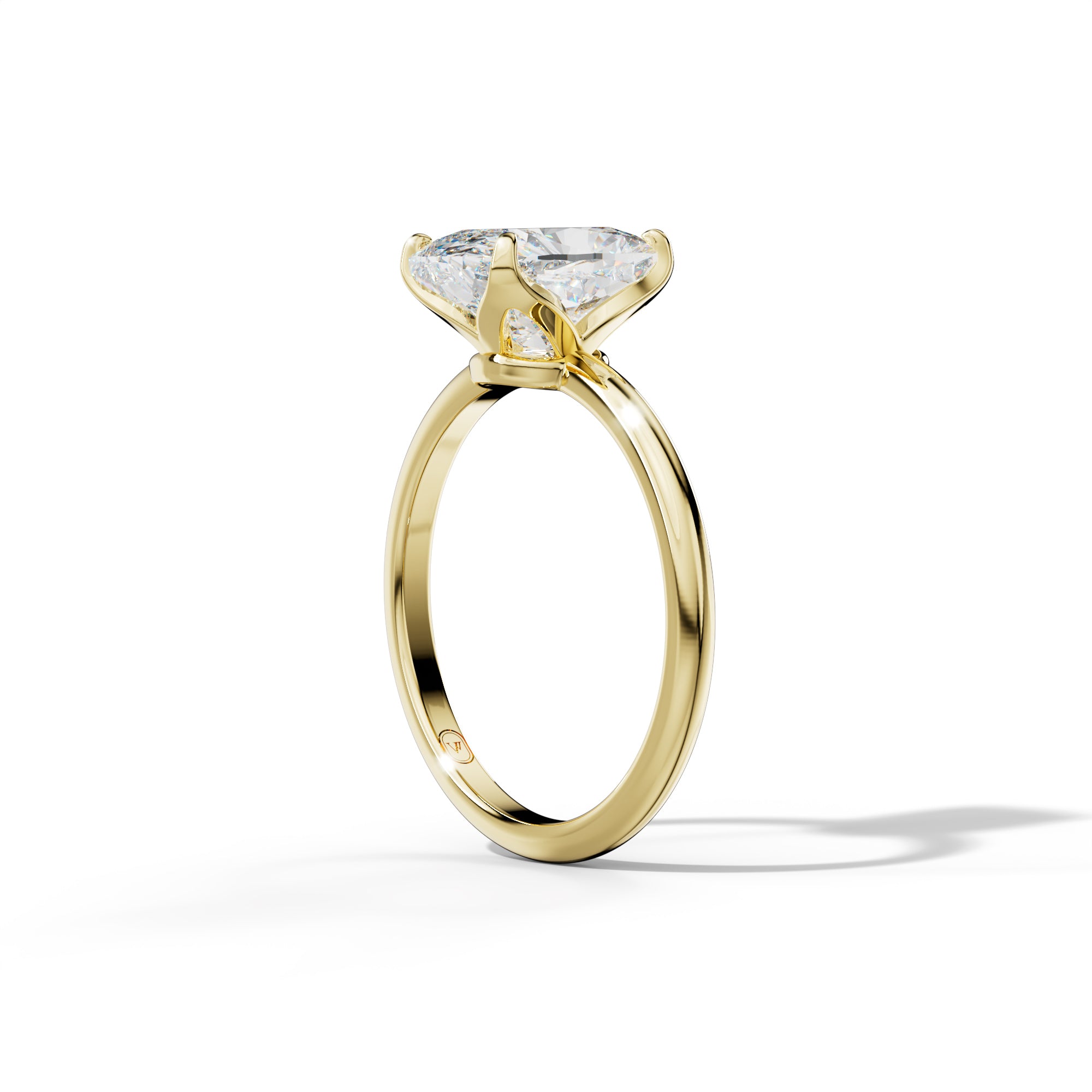 Ella Elongated Cushion Cut Diamond Engagement Ring
