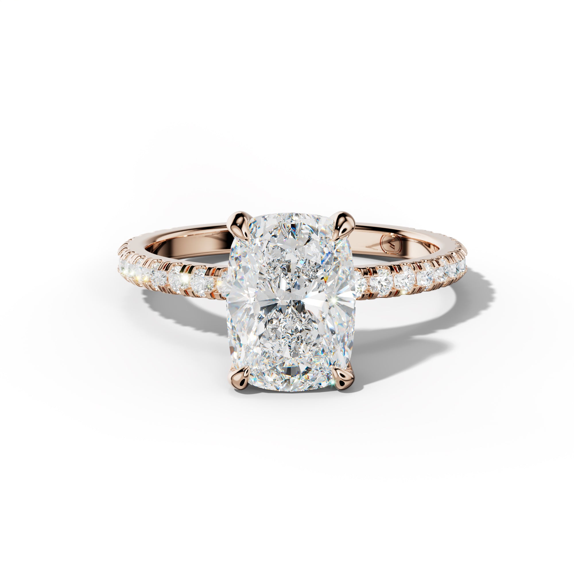 Abigail Elongated Cushion Cut Diamond Engagement Ring