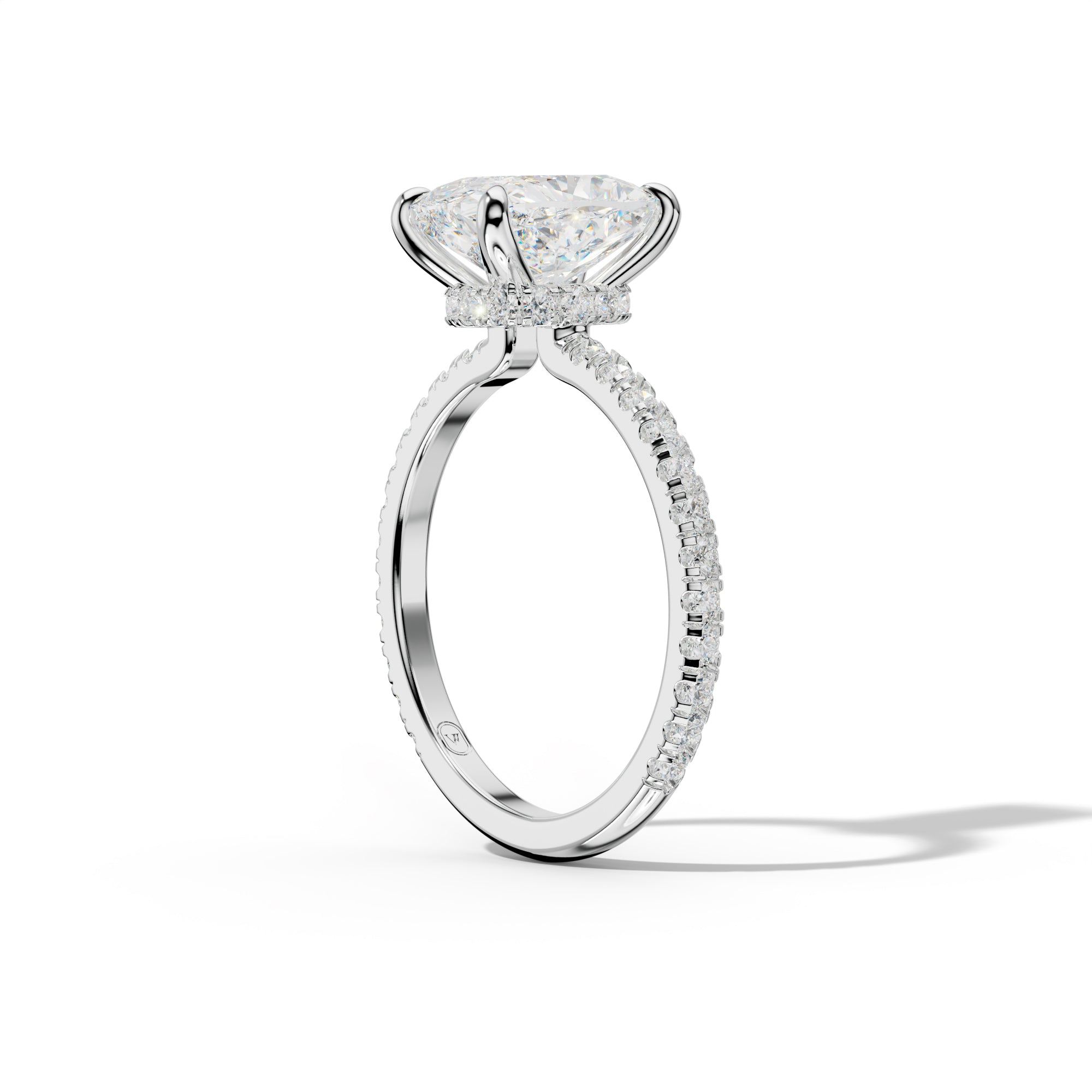 Abigail Elongated Cushion Cut Diamond Engagement Ring