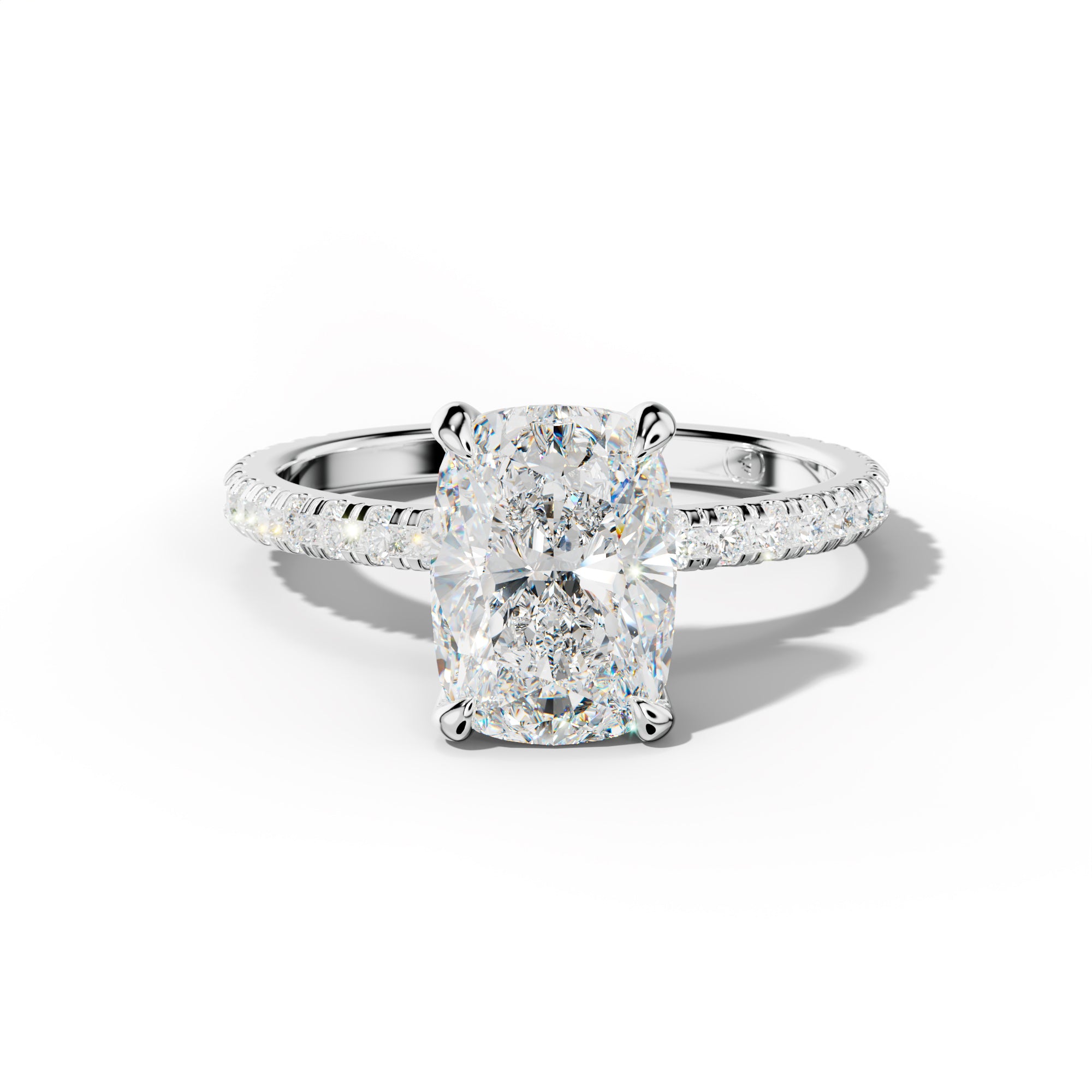 Abigail Elongated Cushion Cut Diamond Engagement Ring