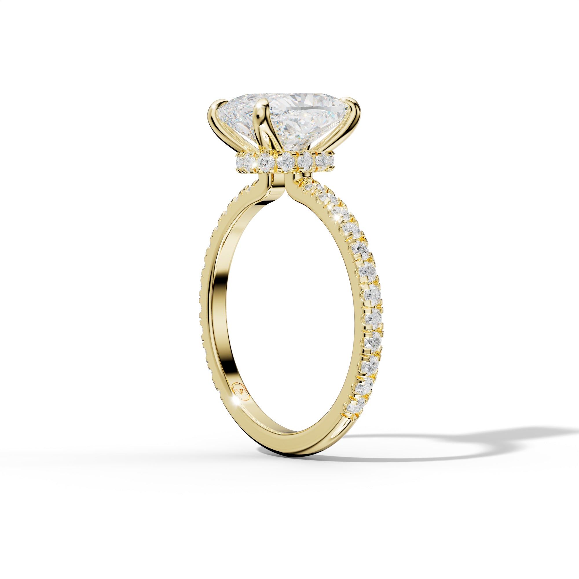 Abigail Elongated Cushion Cut Diamond Engagement Ring