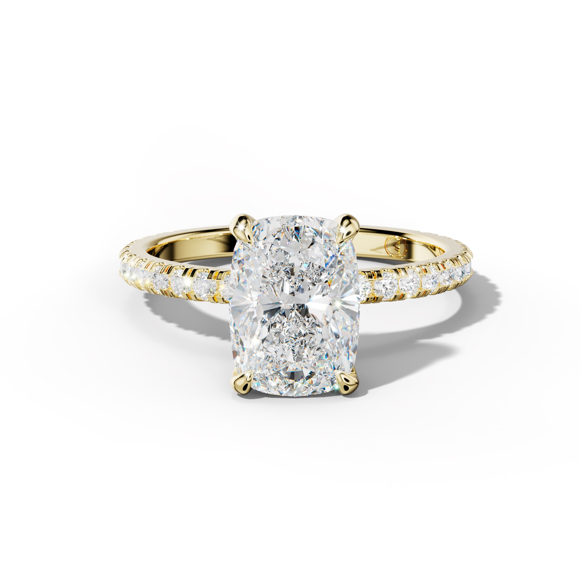 Abigail Elongated Cushion Cut Diamond Engagement Ring