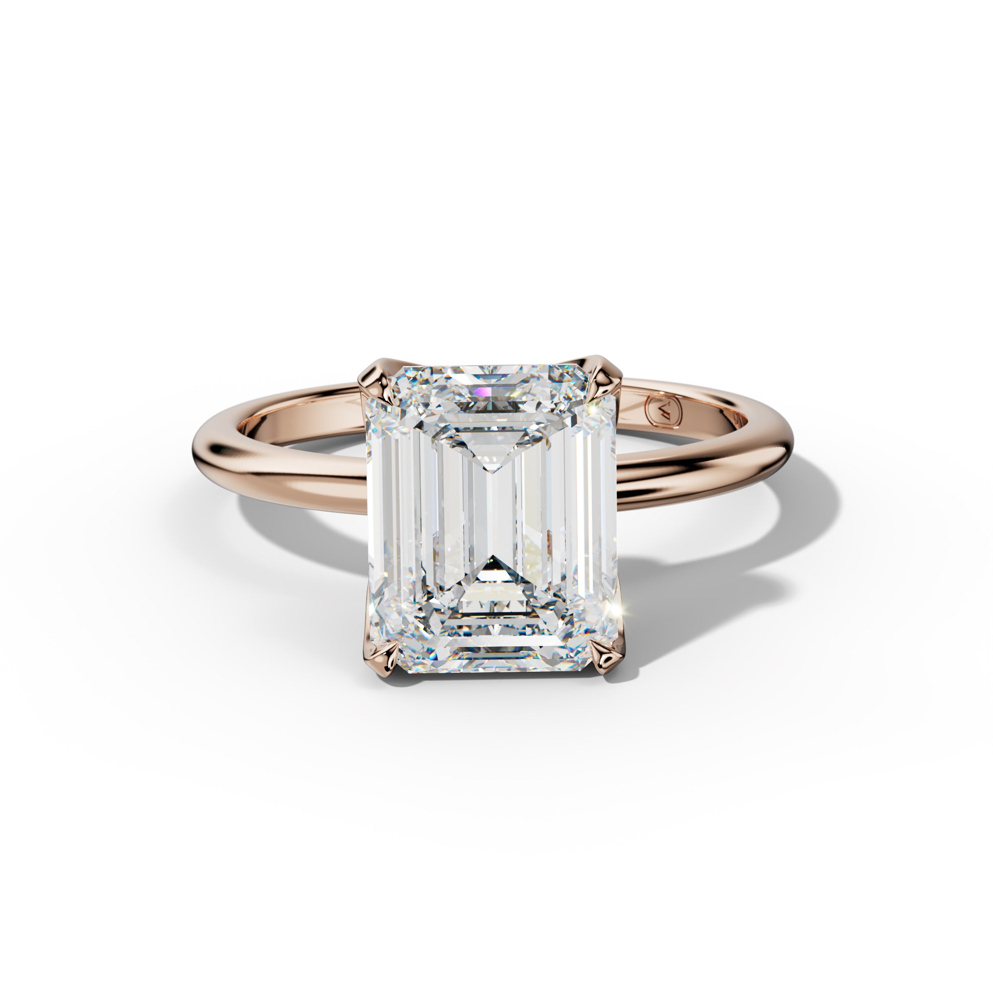 Ella Emerald Cut Diamond Engagement Ring