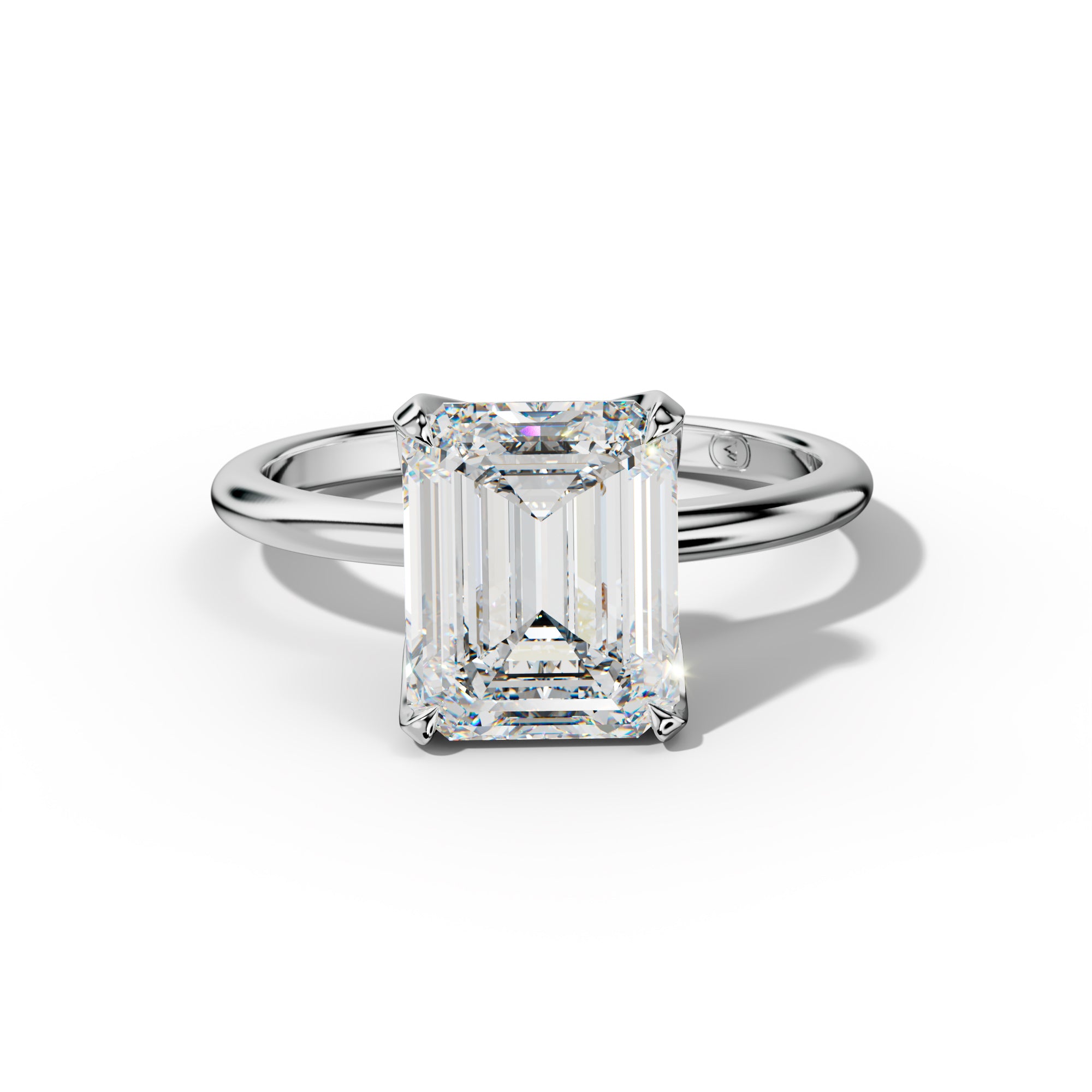 Ella Emerald Cut Diamond Engagement Ring