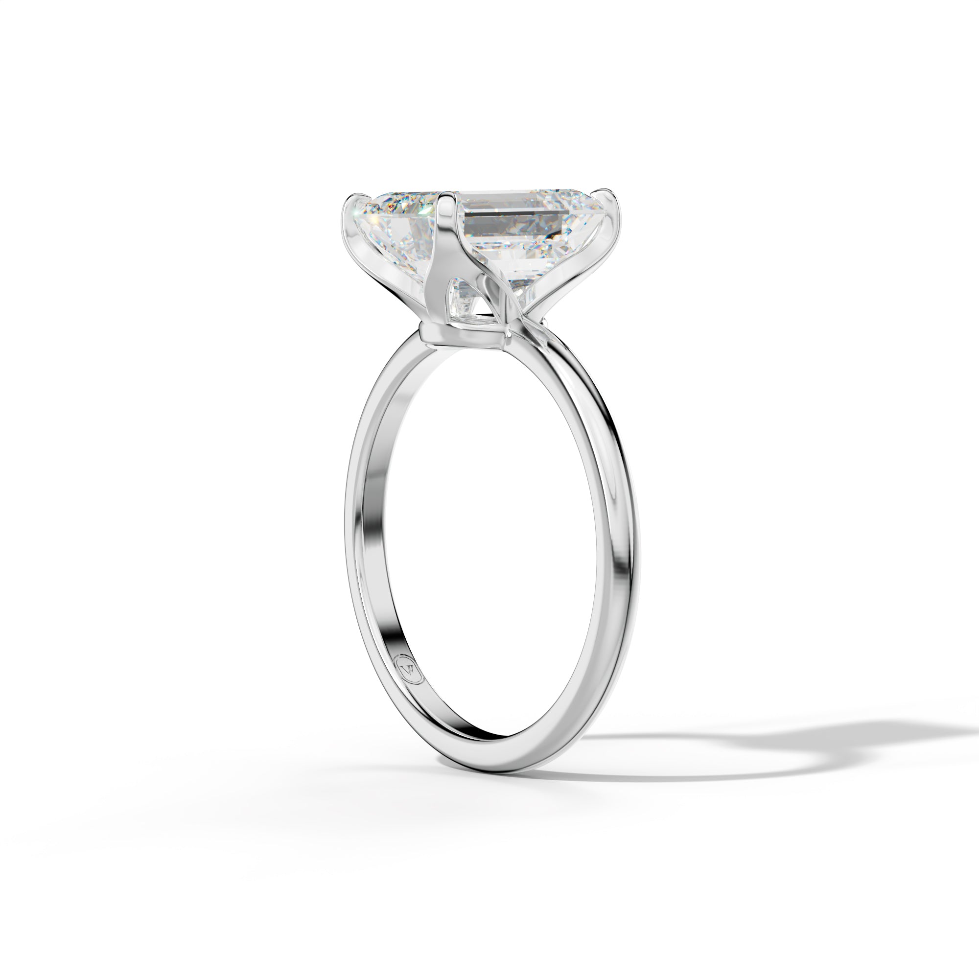 Ella Emerald Cut Diamond Engagement Ring