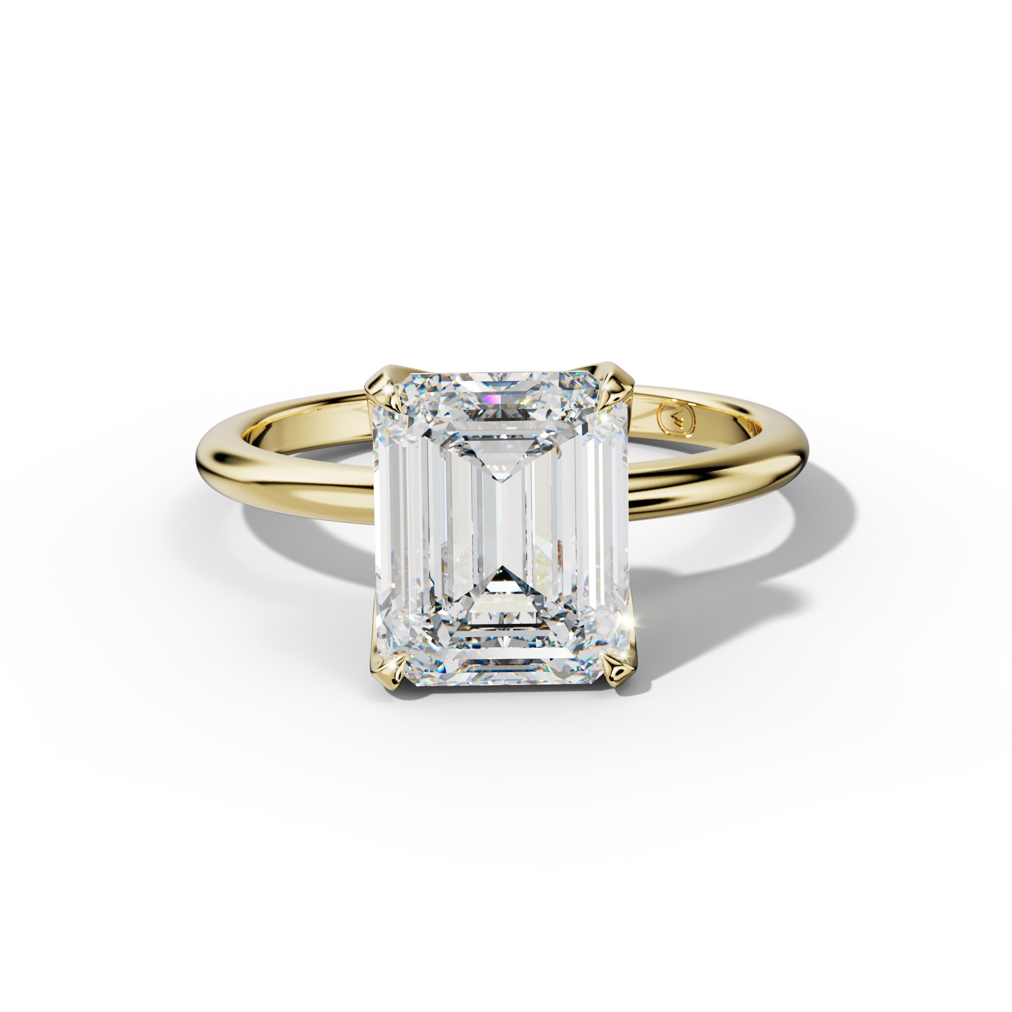 Ella Emerald Cut Diamond Engagement Ring