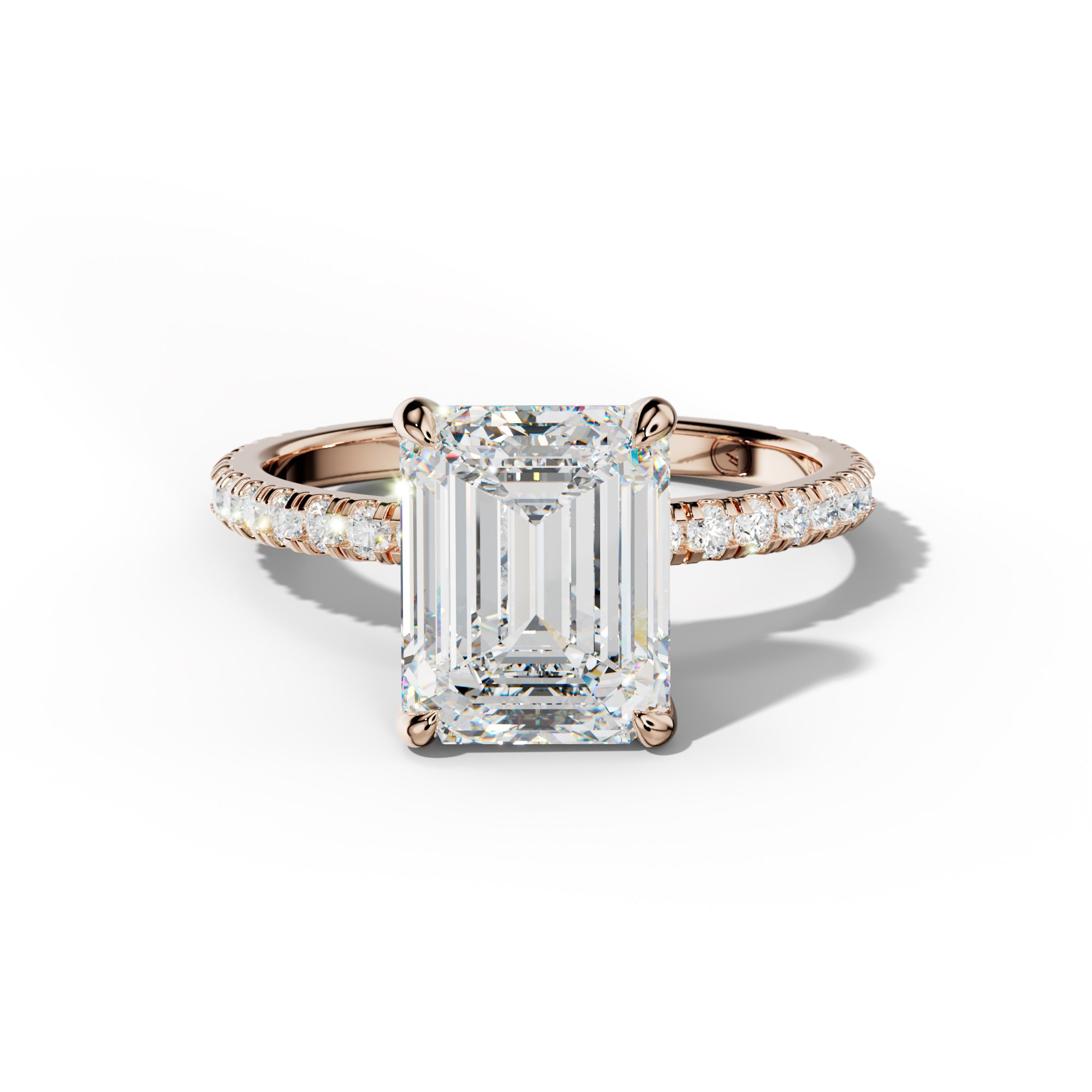 Abigail Emerald Cut Diamond Engagement Ring