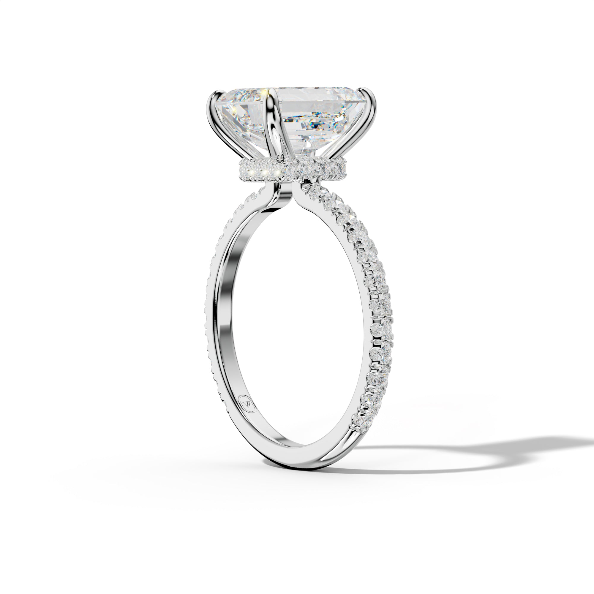 Abigail Emerald Cut Diamond Engagement Ring