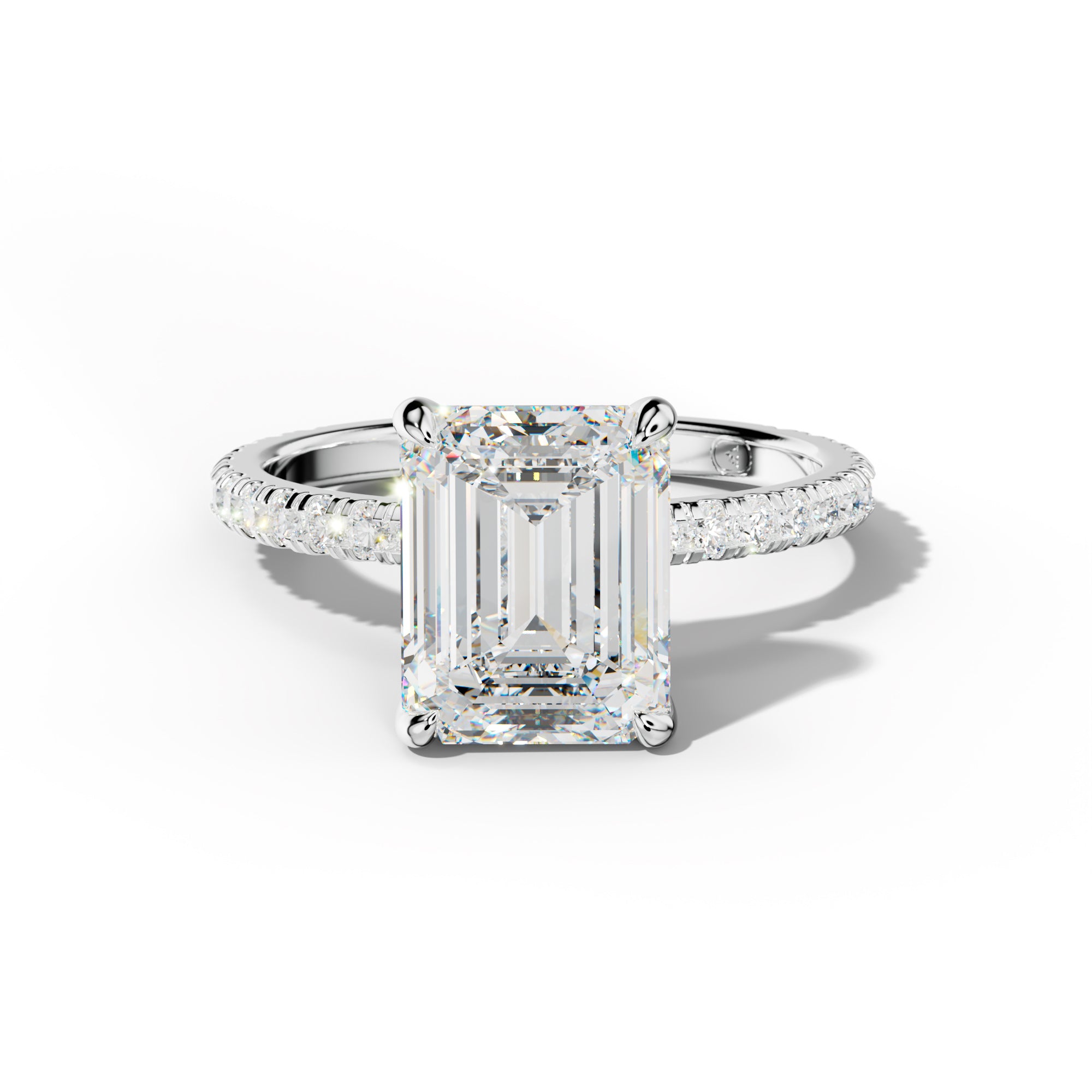 Abigail Emerald Cut Diamond Engagement Ring