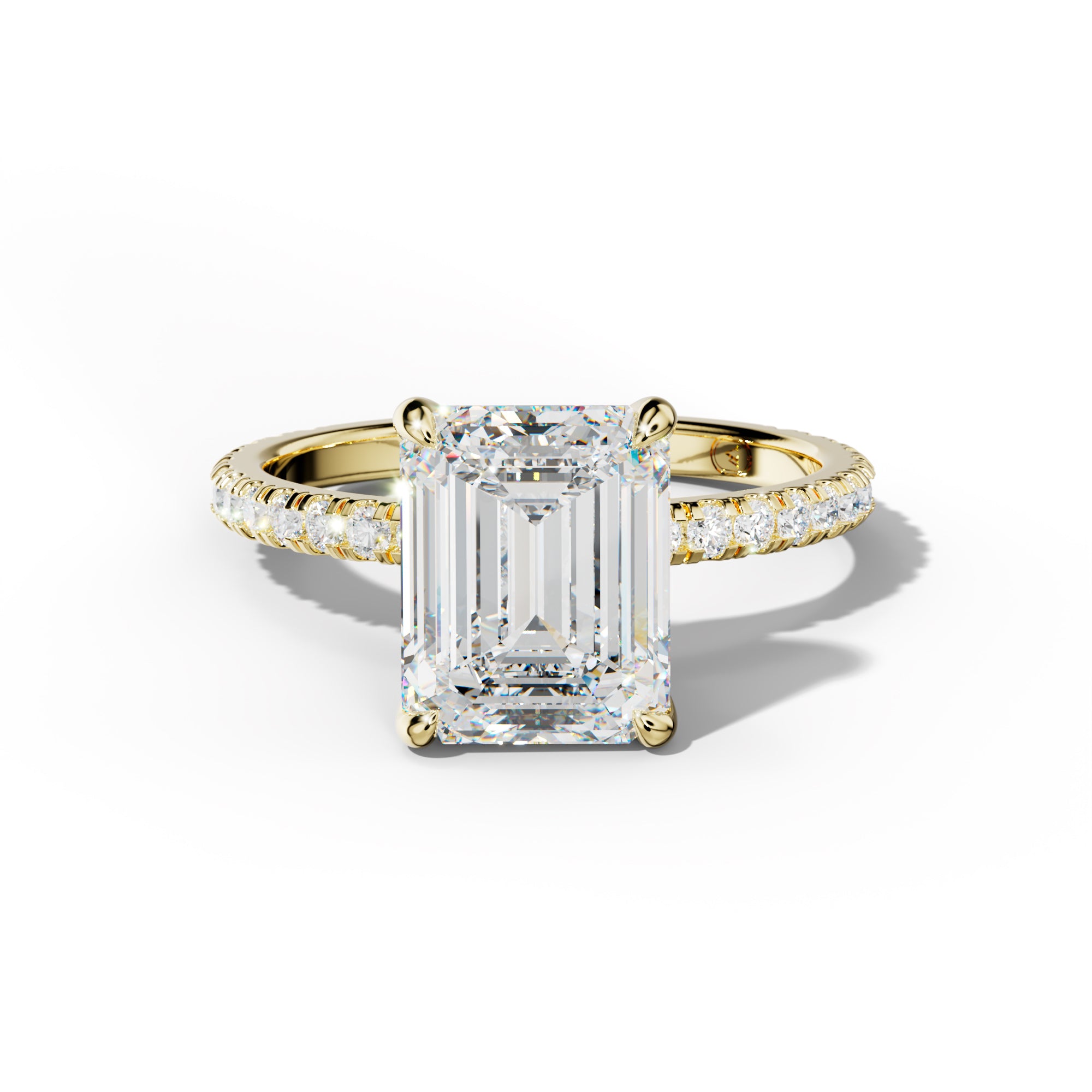 Abigail Emerald Cut Diamond Engagement Ring