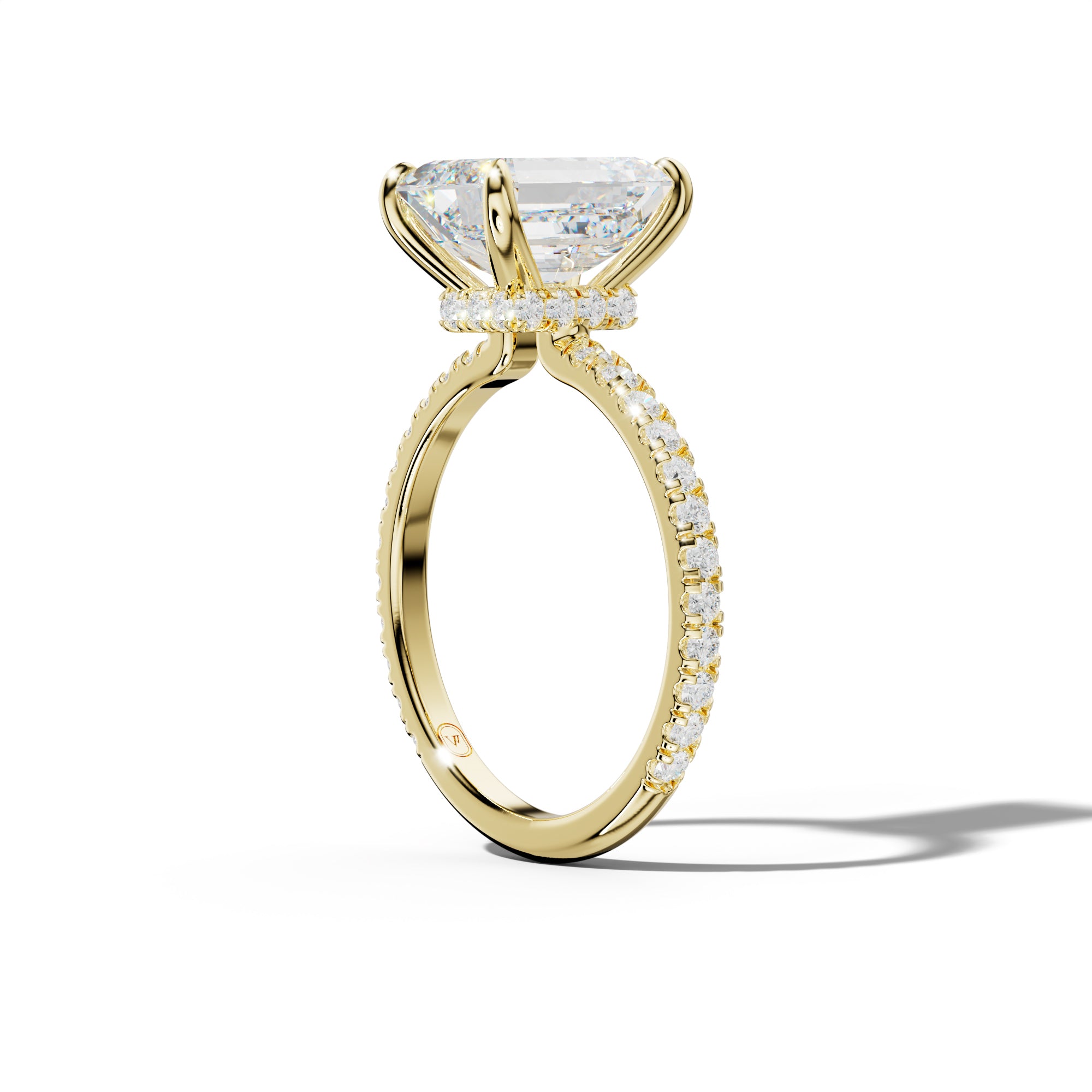 Abigail Emerald Cut Diamond Engagement Ring