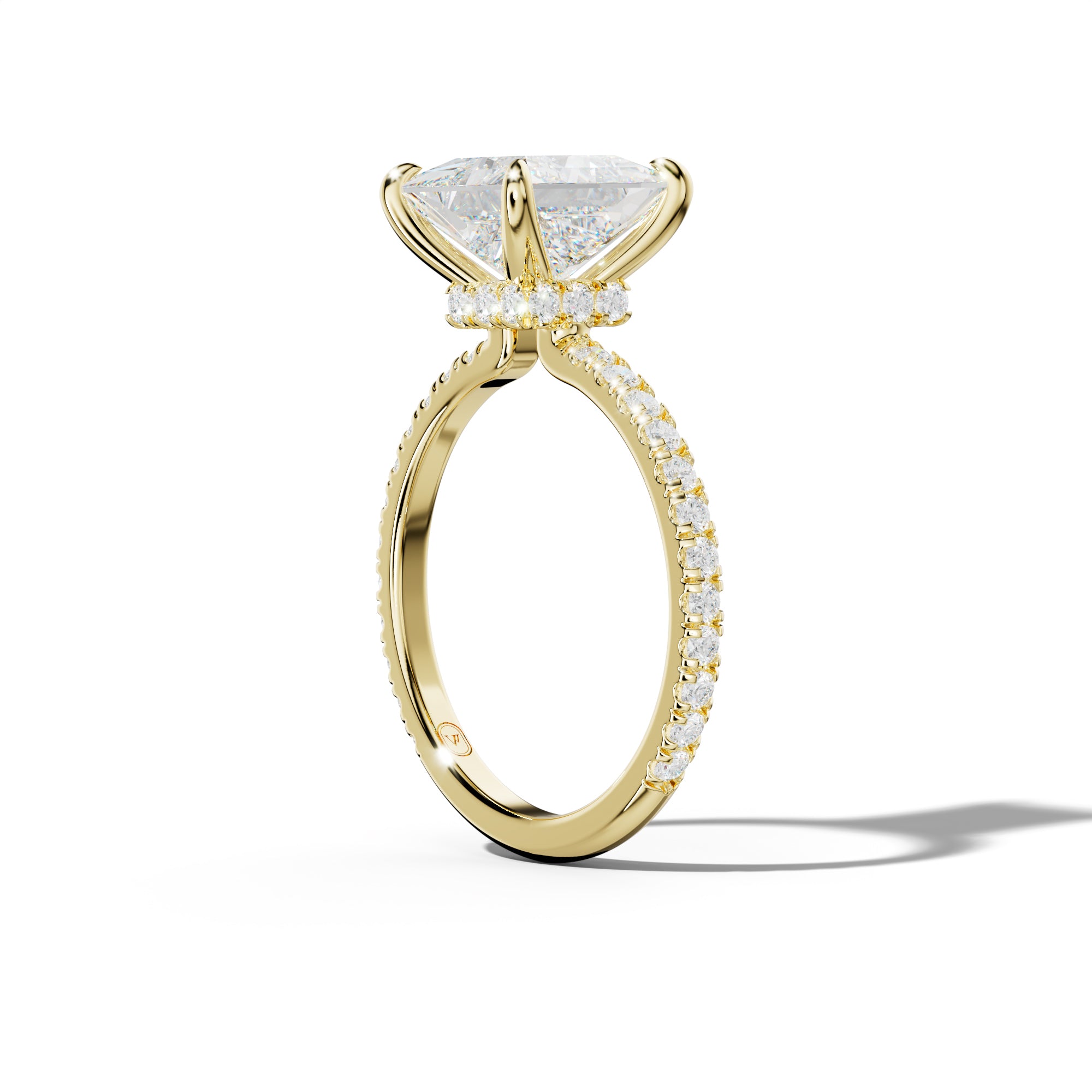 Abigail Princess Cut Diamond Engagement Ring