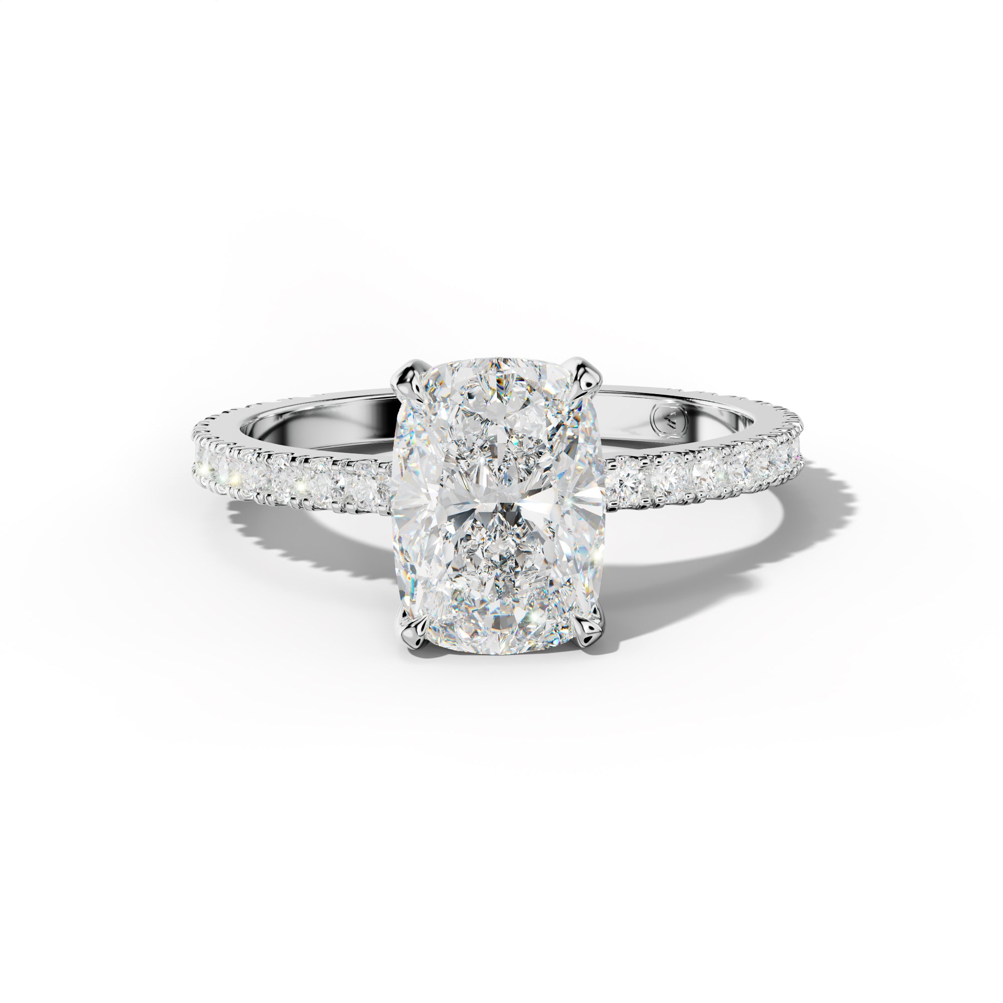 Isabelle Elongated Cushion Cut Diamond Engagement Ring