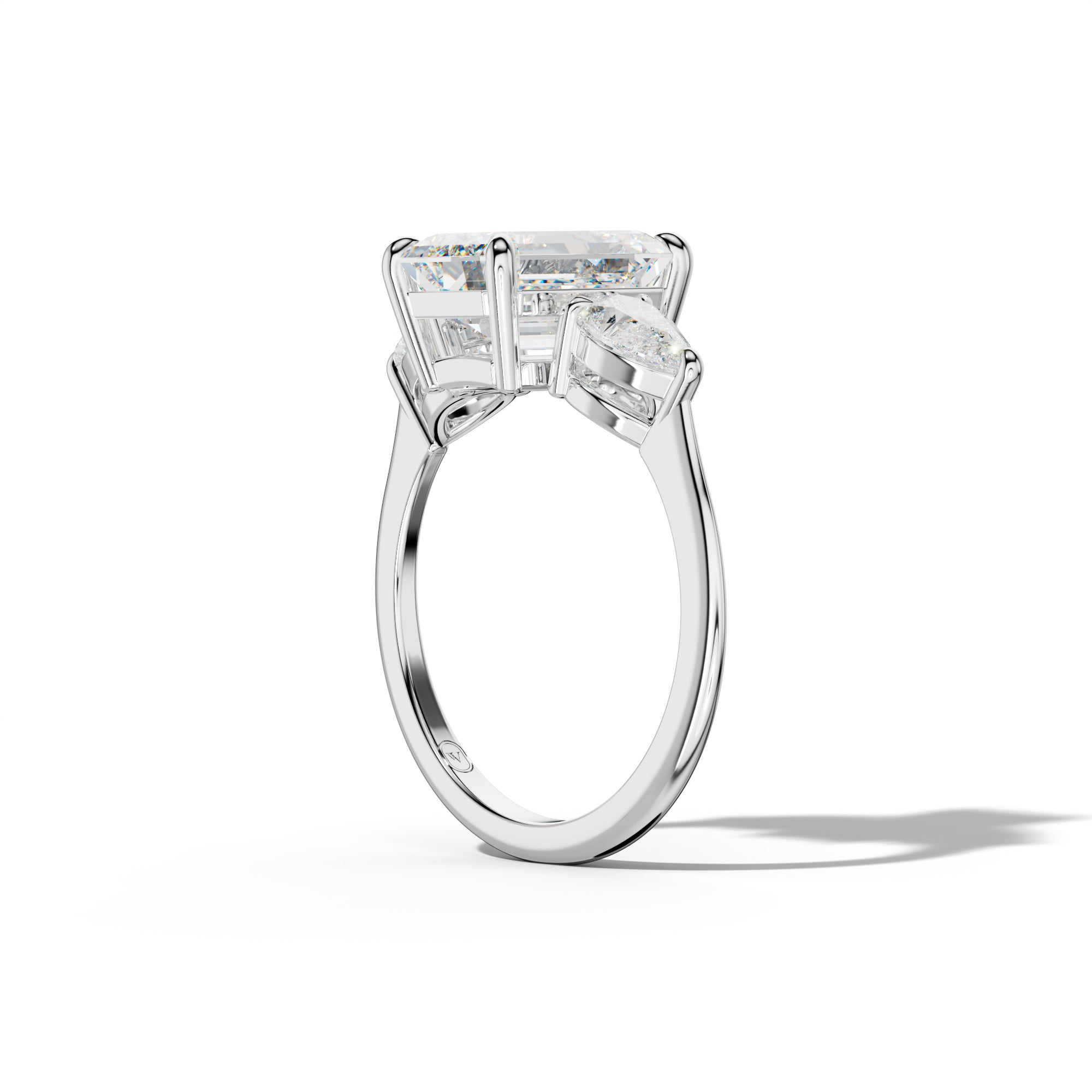Hannah Emerald Cut Diamond Engagement Ring