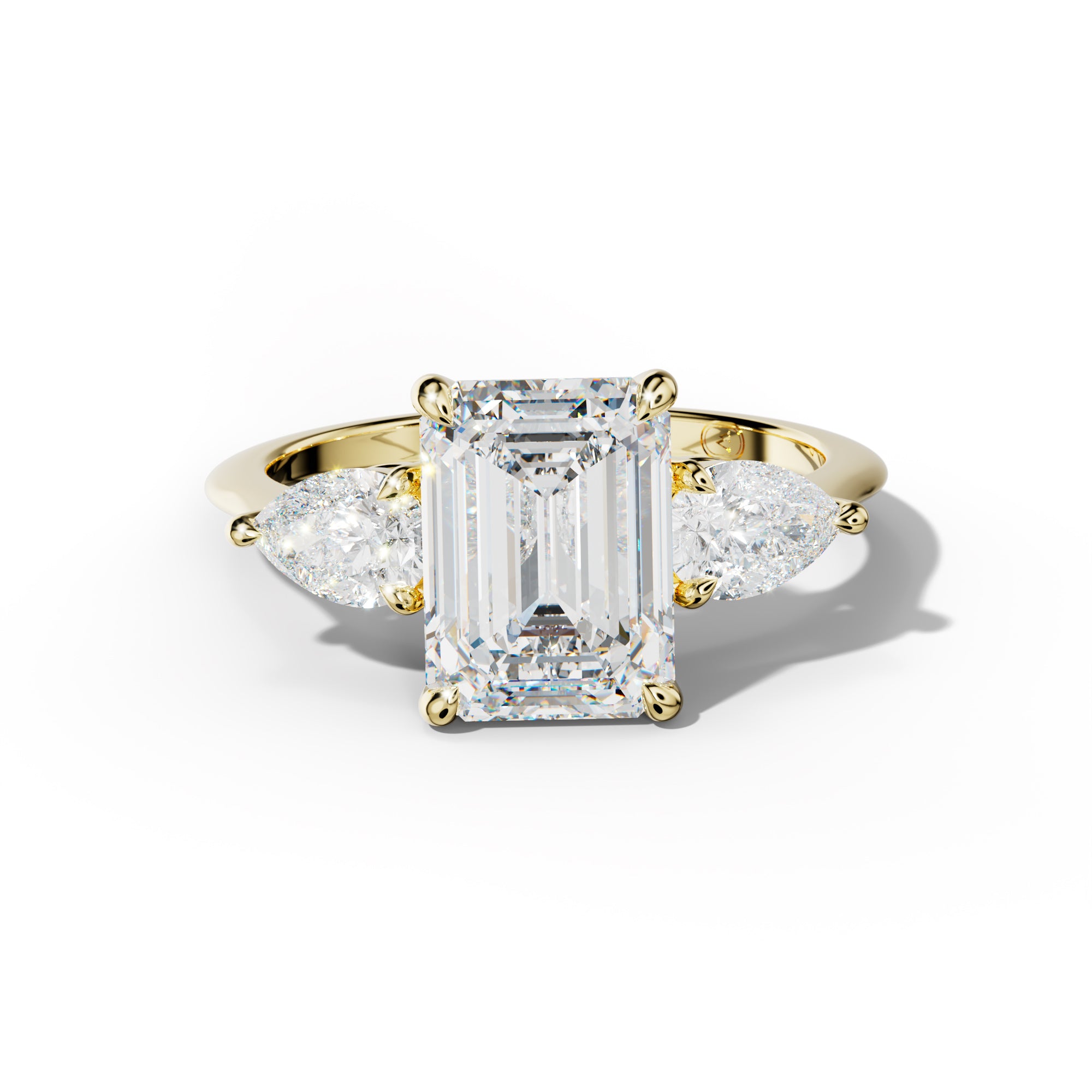 Hannah Emerald Cut Diamond Engagement Ring