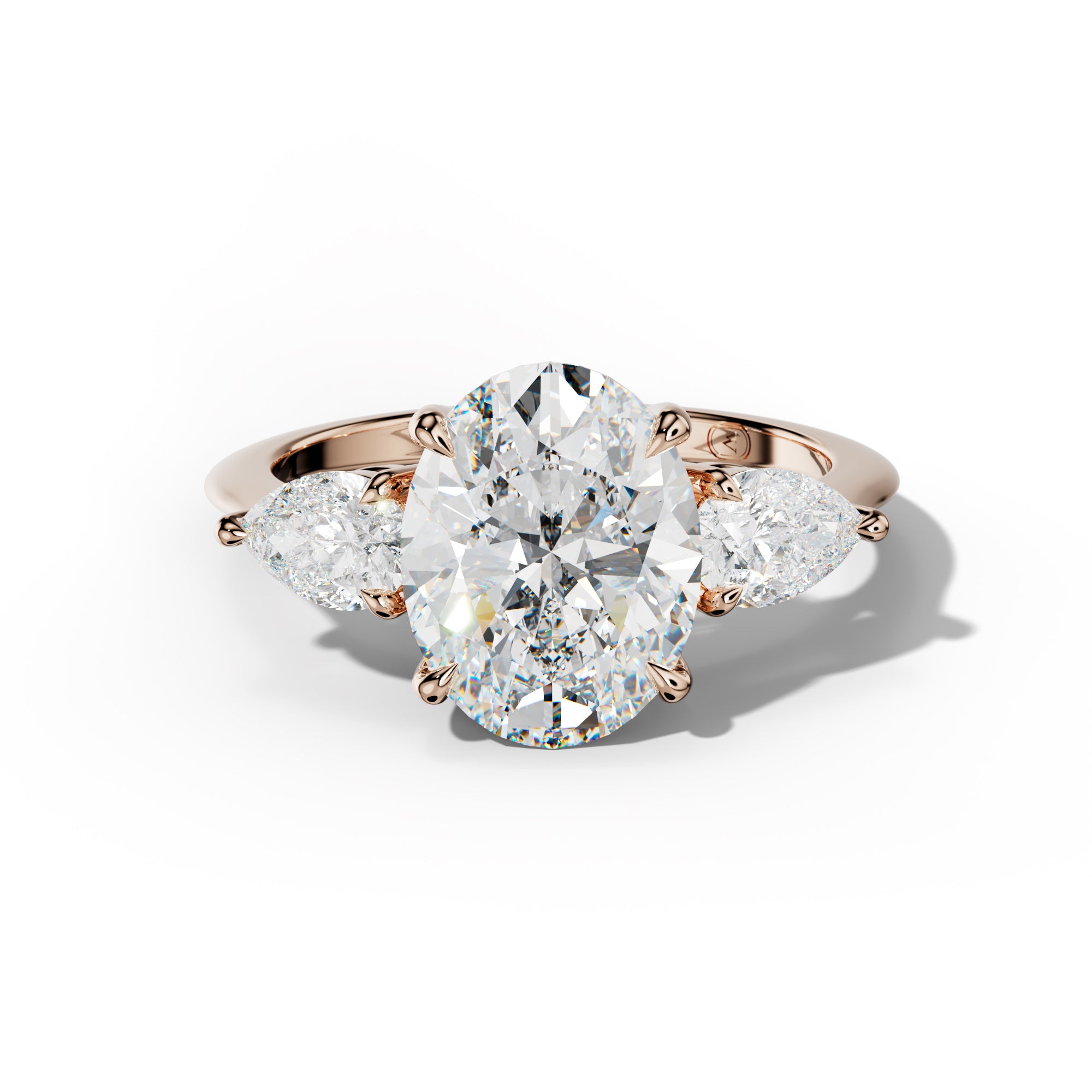 Hannah Oval Diamond Engagement Ring