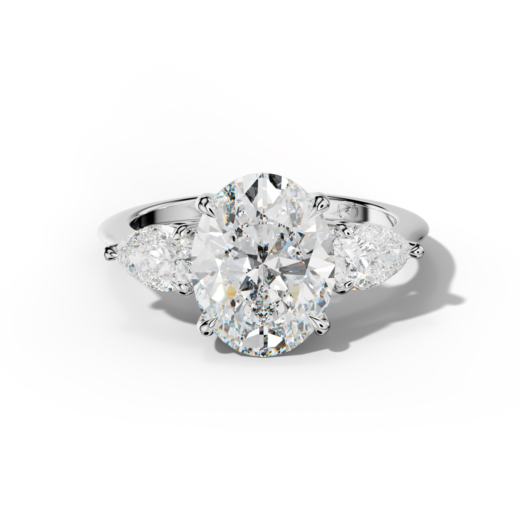 Hannah Oval Diamond Engagement Ring