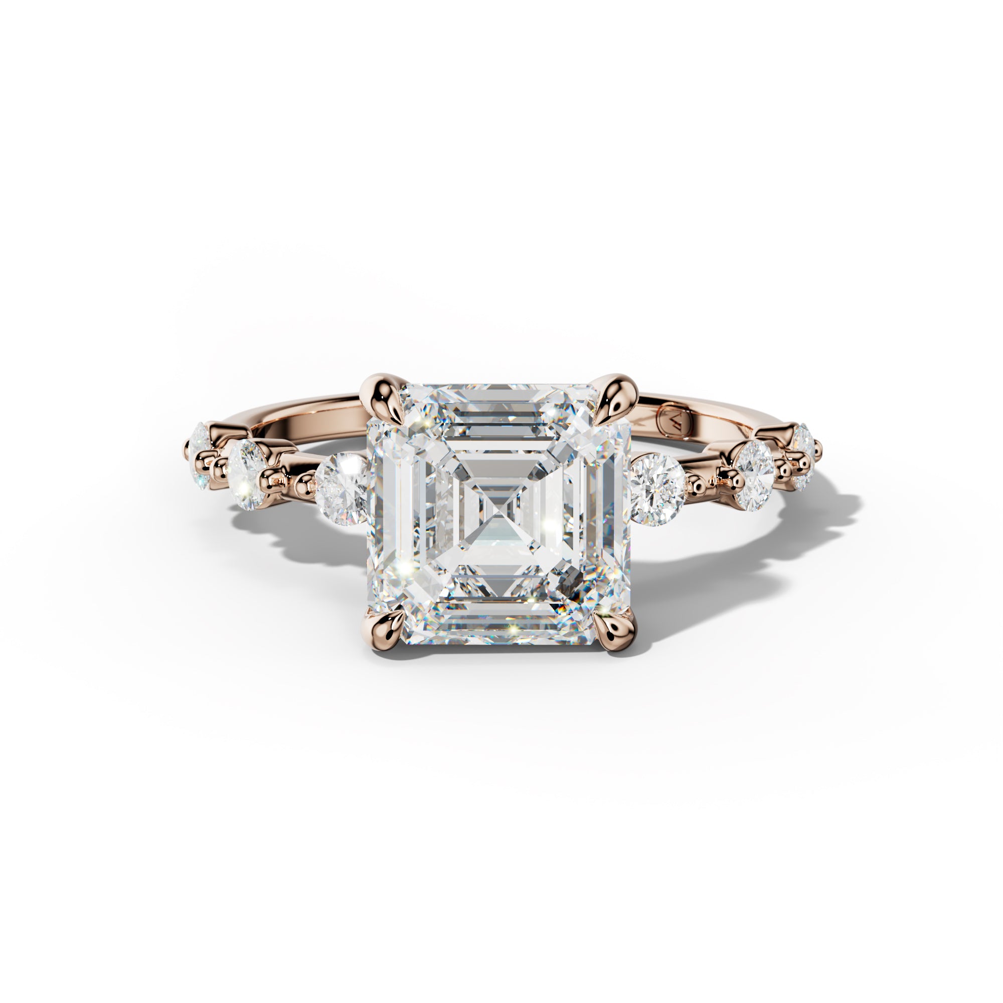 Scarlett Asscher Cut Diamond Engagement Ring